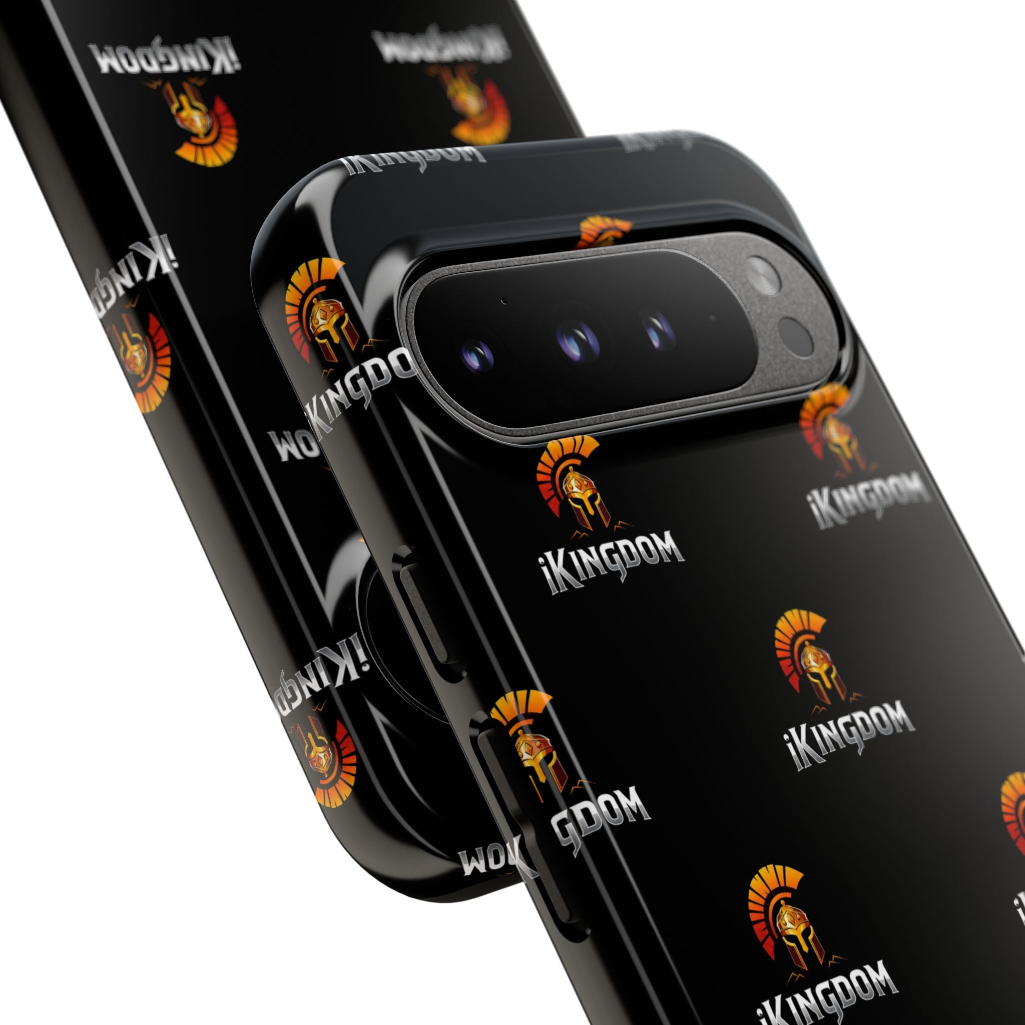 iKingdom Spartan Logo Tough Phone Case — Black Protective Phone Cover