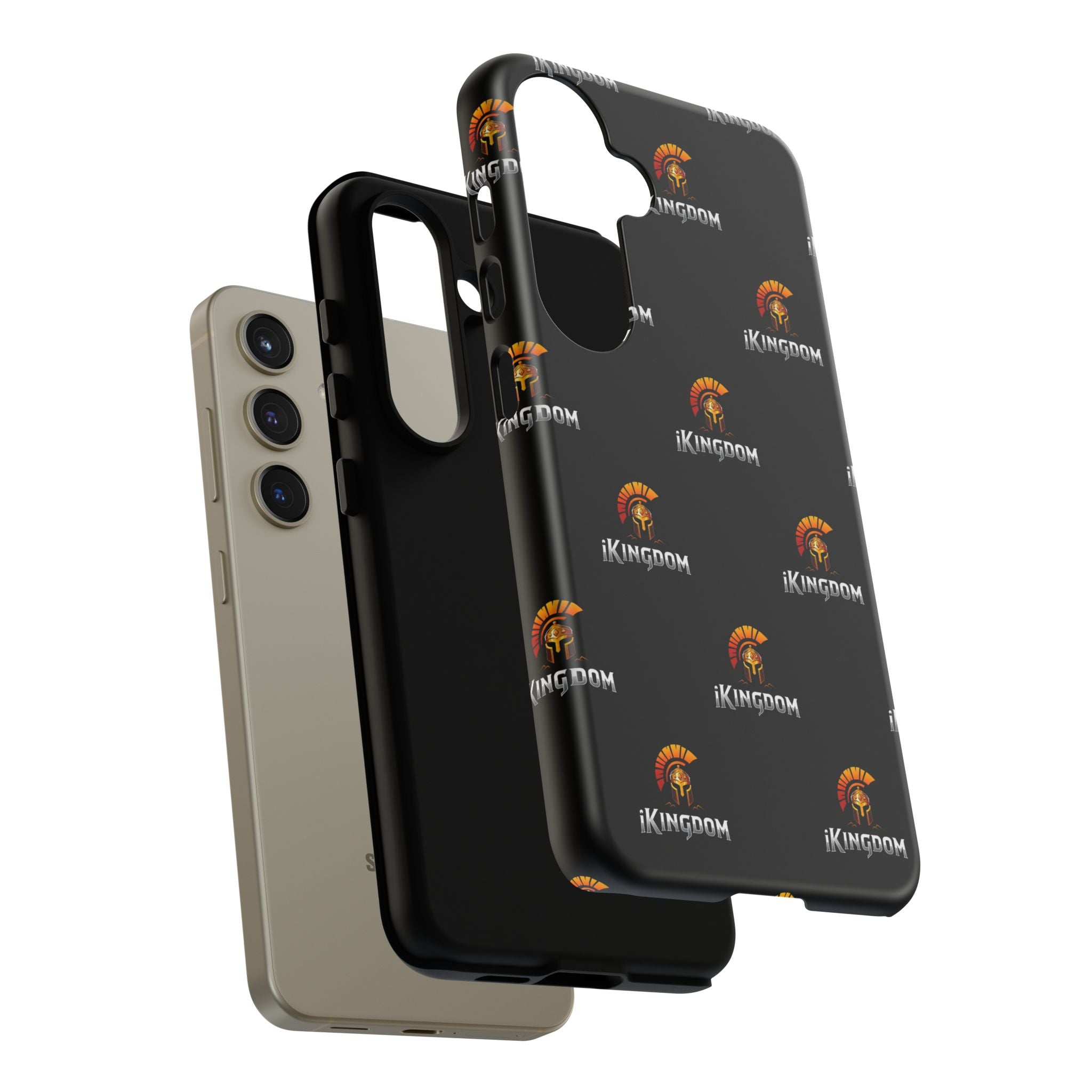iKingdom Spartan Logo Tough Phone Case — Black Protective Phone Cover