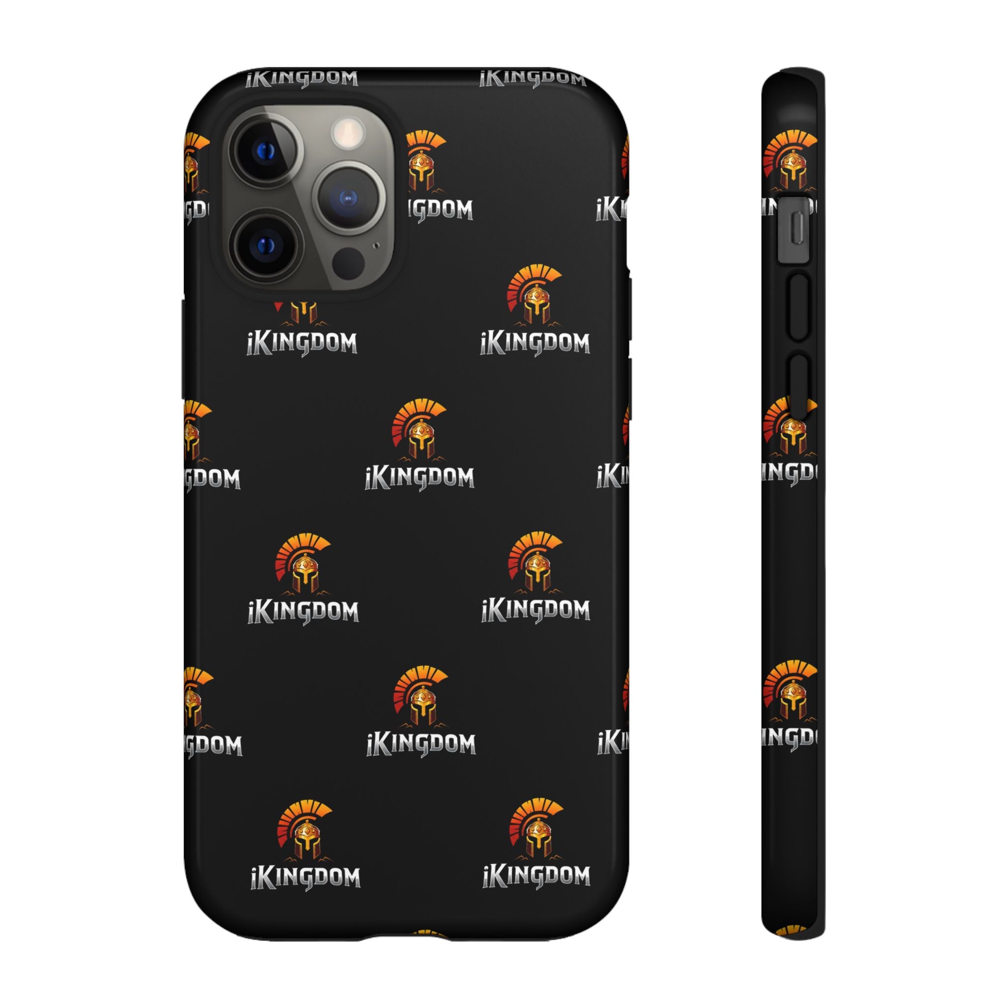 iKingdom Spartan Logo Tough Phone Case — Black Protective Phone Cover