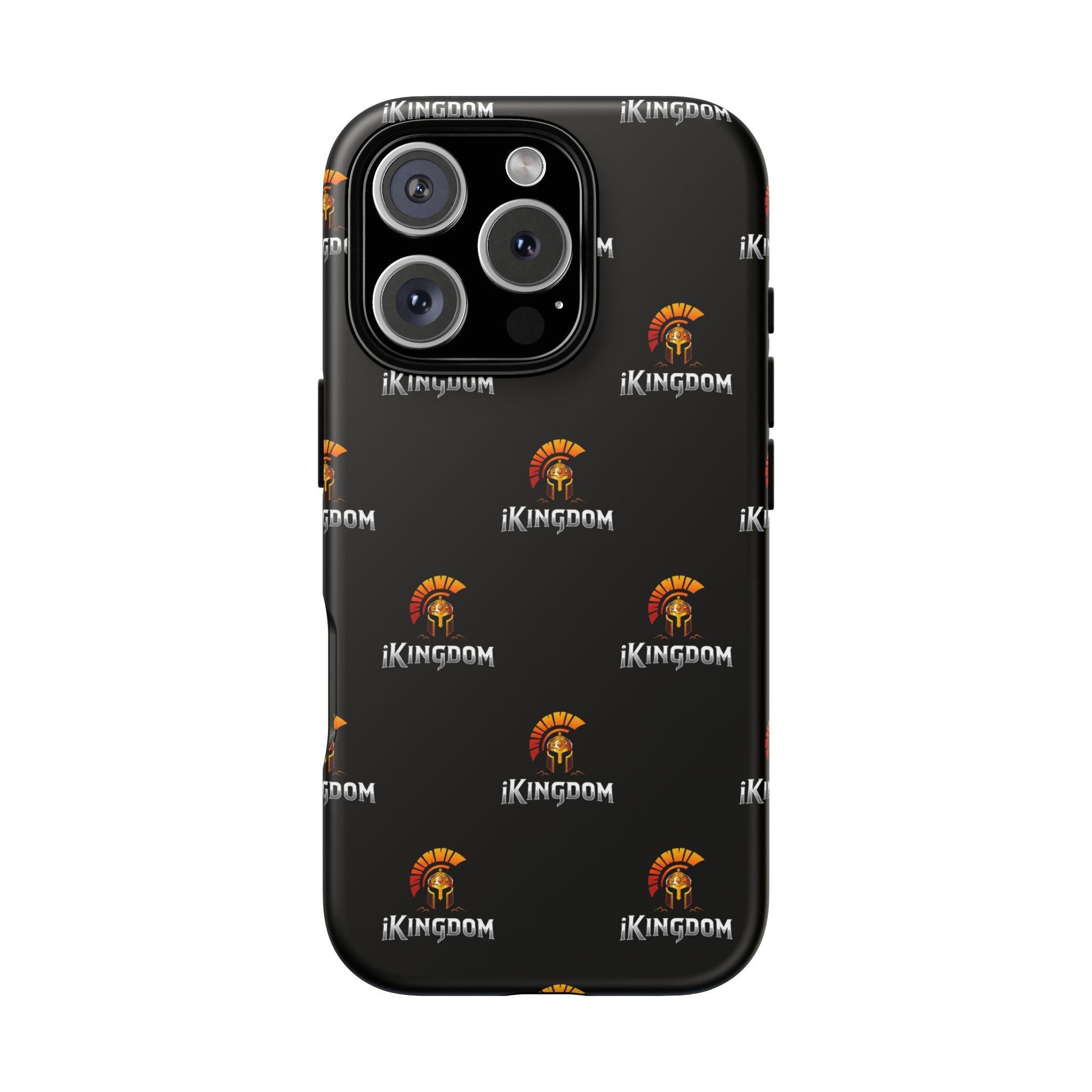 iKingdom Spartan Logo Tough Phone Case — Black Protective Phone Cover
