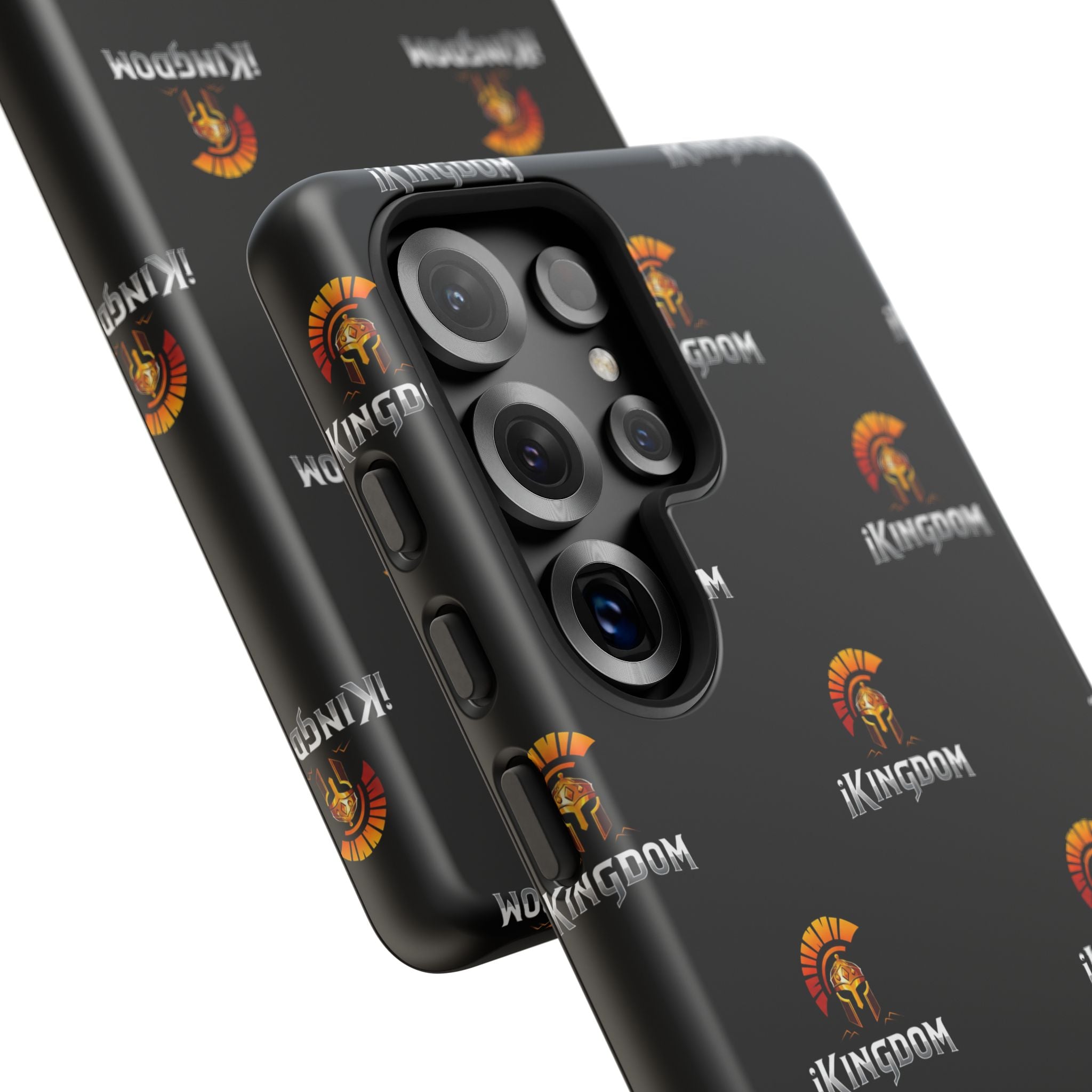 iKingdom Spartan Logo Tough Phone Case — Black Protective Phone Cover
