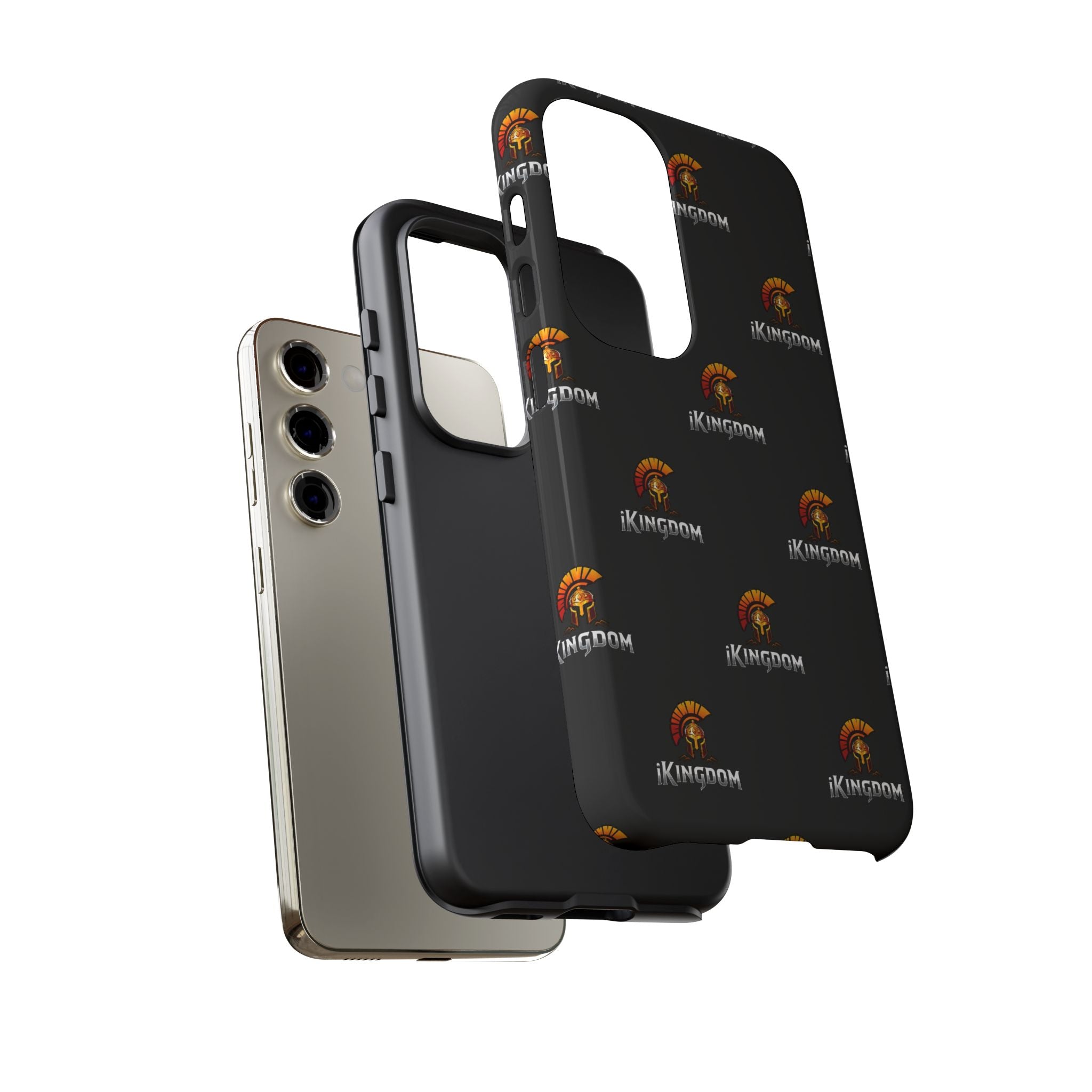 iKingdom Spartan Logo Tough Phone Case — Black Protective Phone Cover