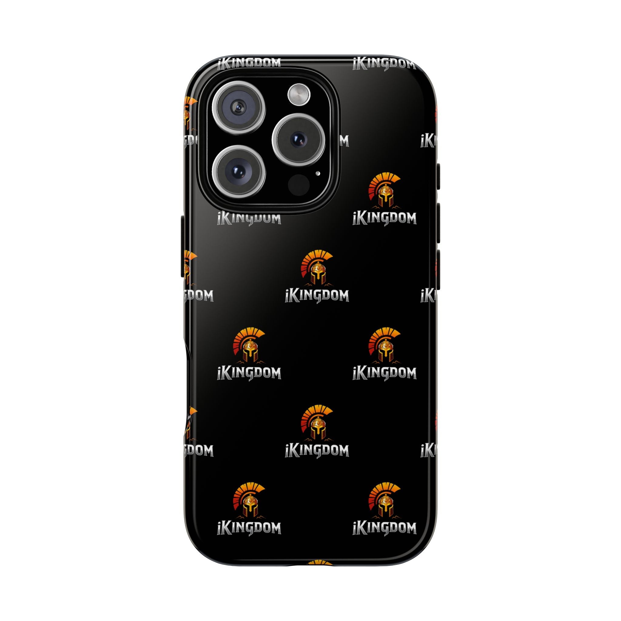 iKingdom Spartan Logo Tough Phone Case — Black Protective Phone Cover
