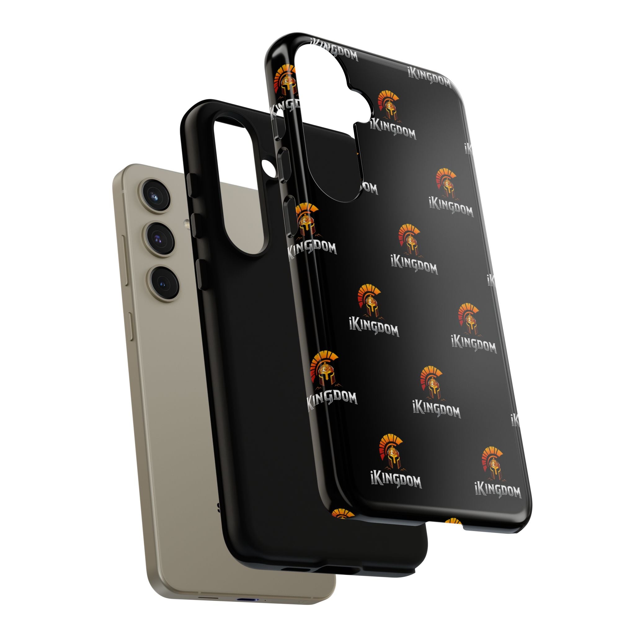iKingdom Spartan Logo Tough Phone Case — Black Protective Phone Cover