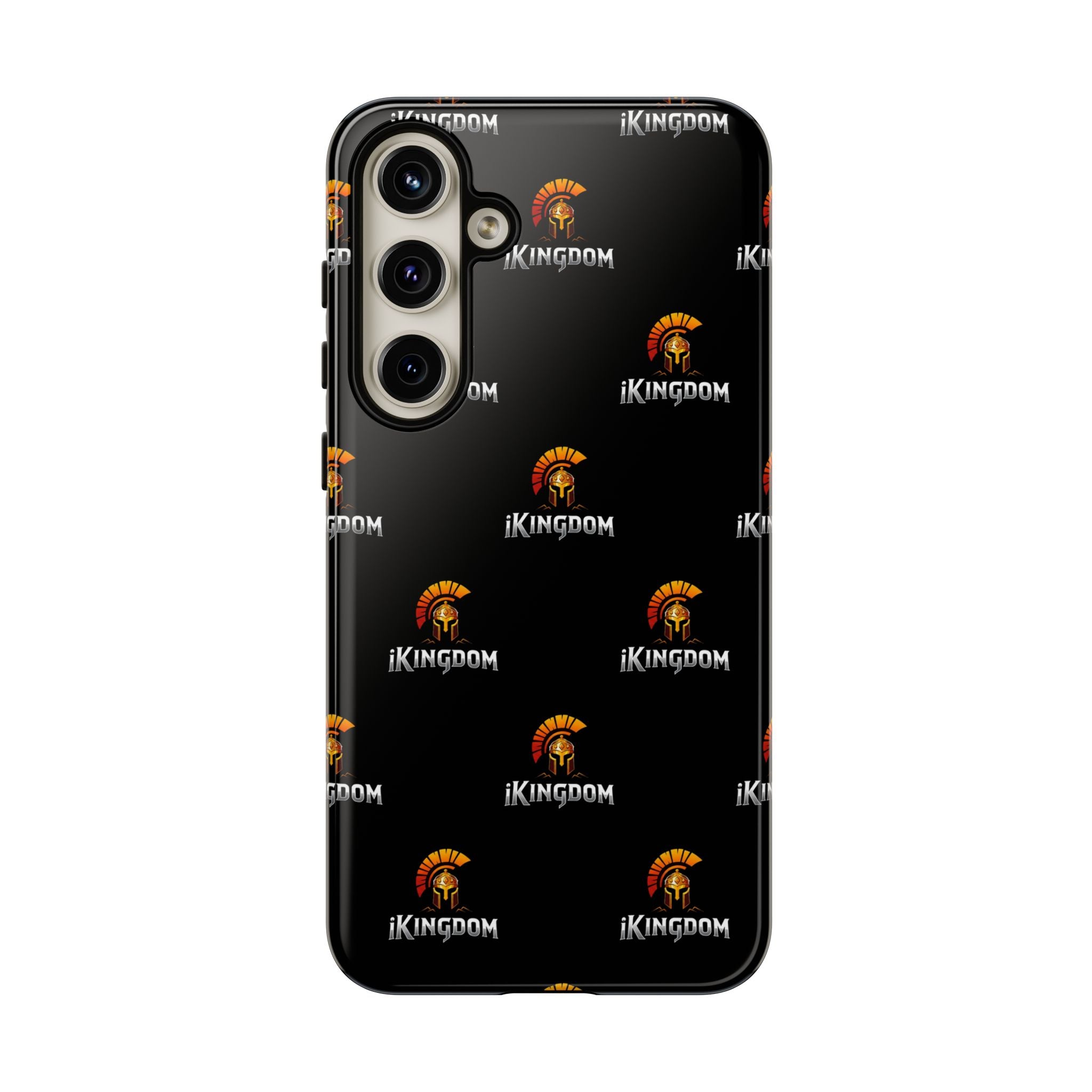 iKingdom Spartan Logo Tough Phone Case — Black Protective Phone Cover