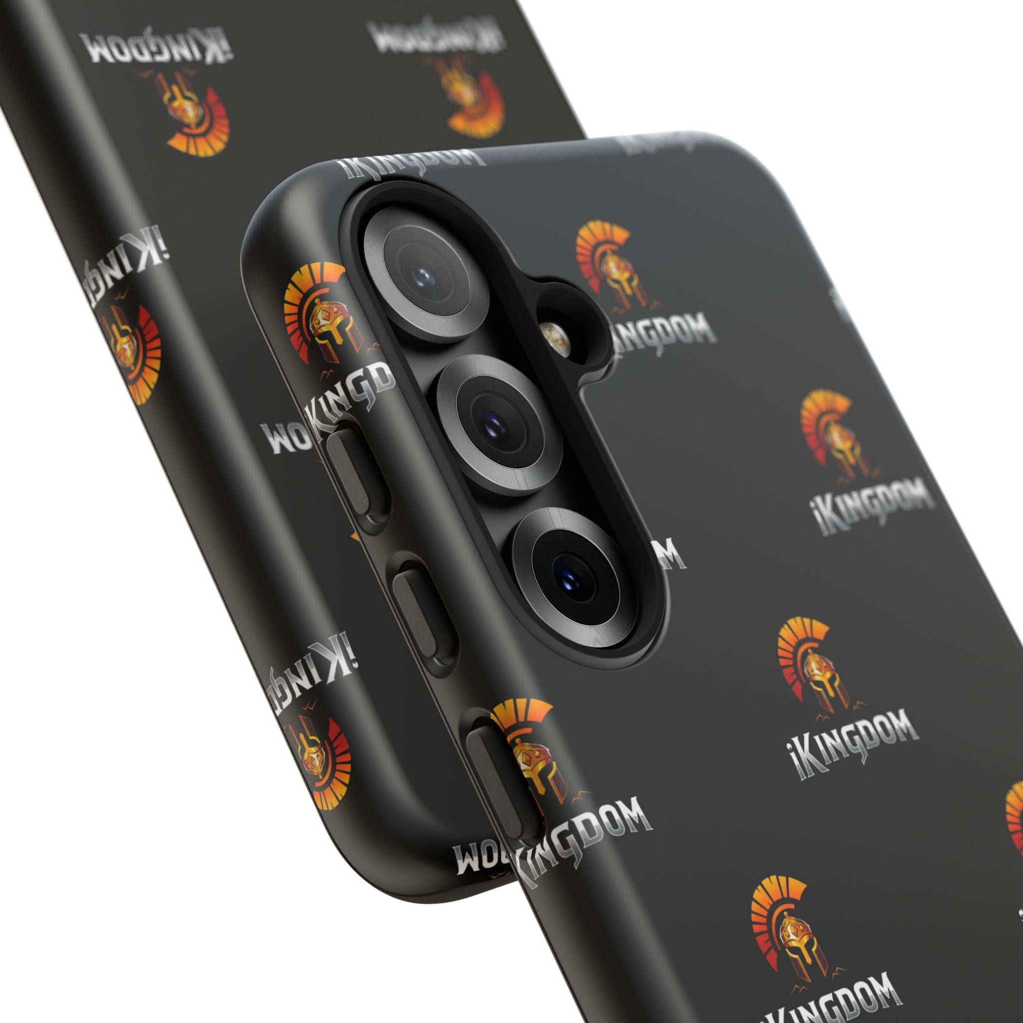 iKingdom Spartan Logo Tough Phone Case — Black Protective Phone Cover