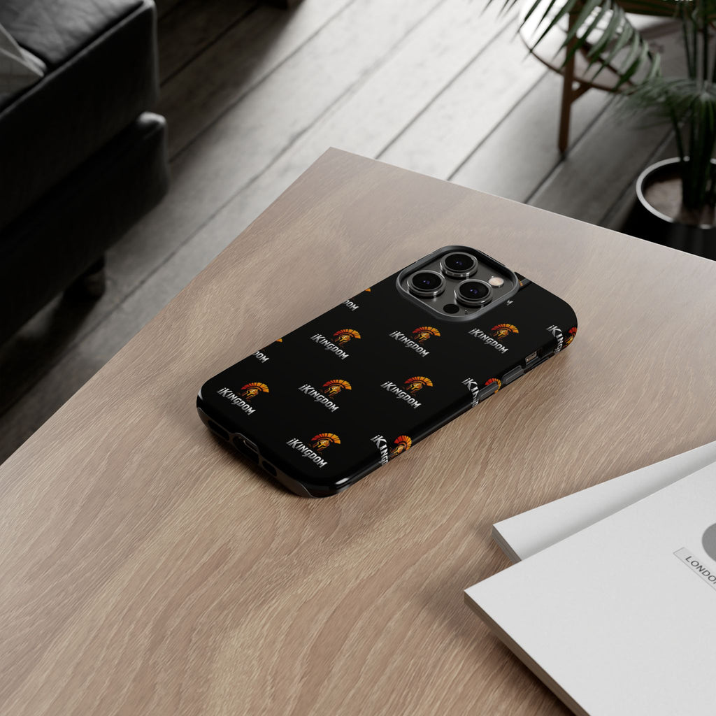 iKingdom Spartan Logo Tough Phone Case — Black Protective Phone Cover