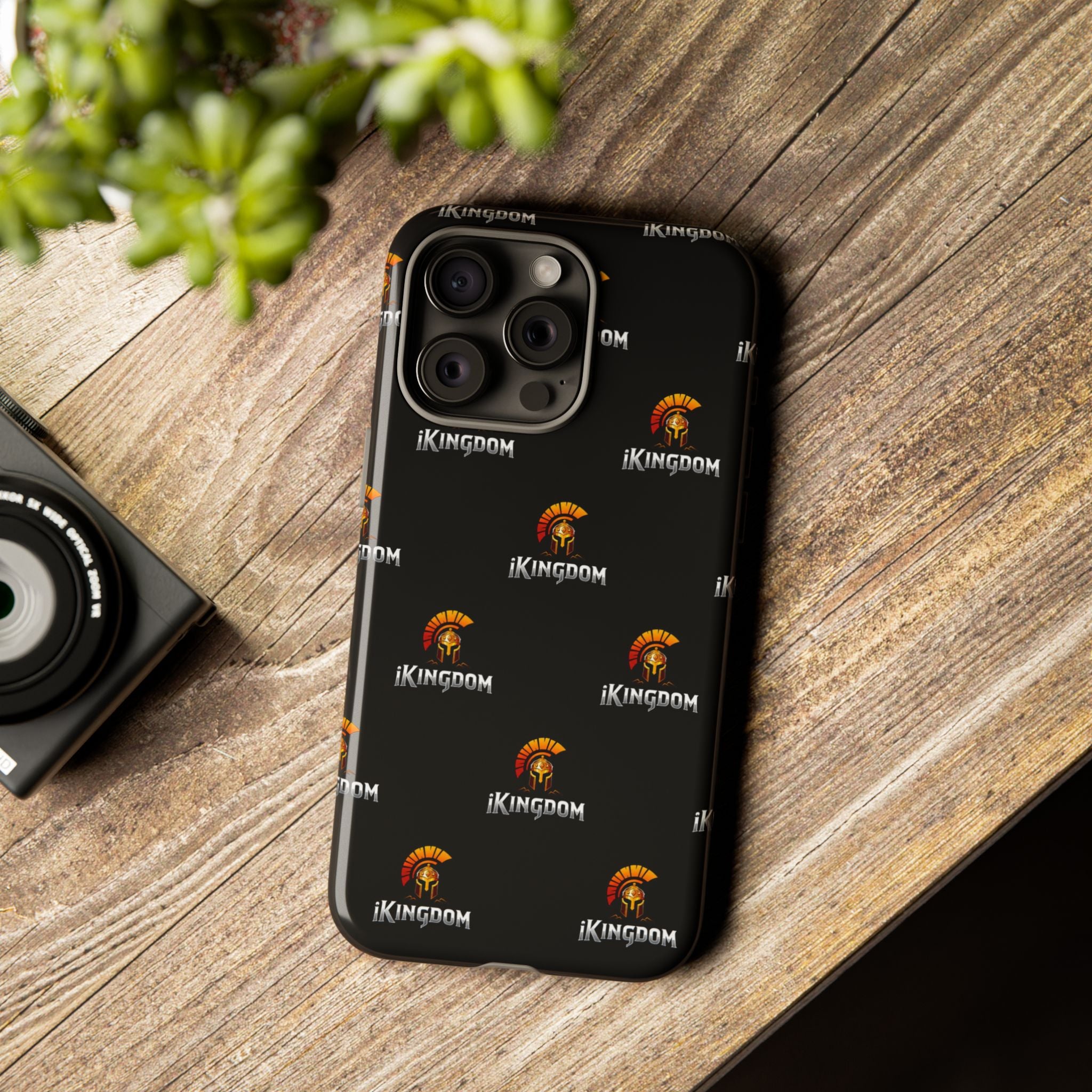 iKingdom Spartan Logo Tough Phone Case — Black Protective Phone Cover