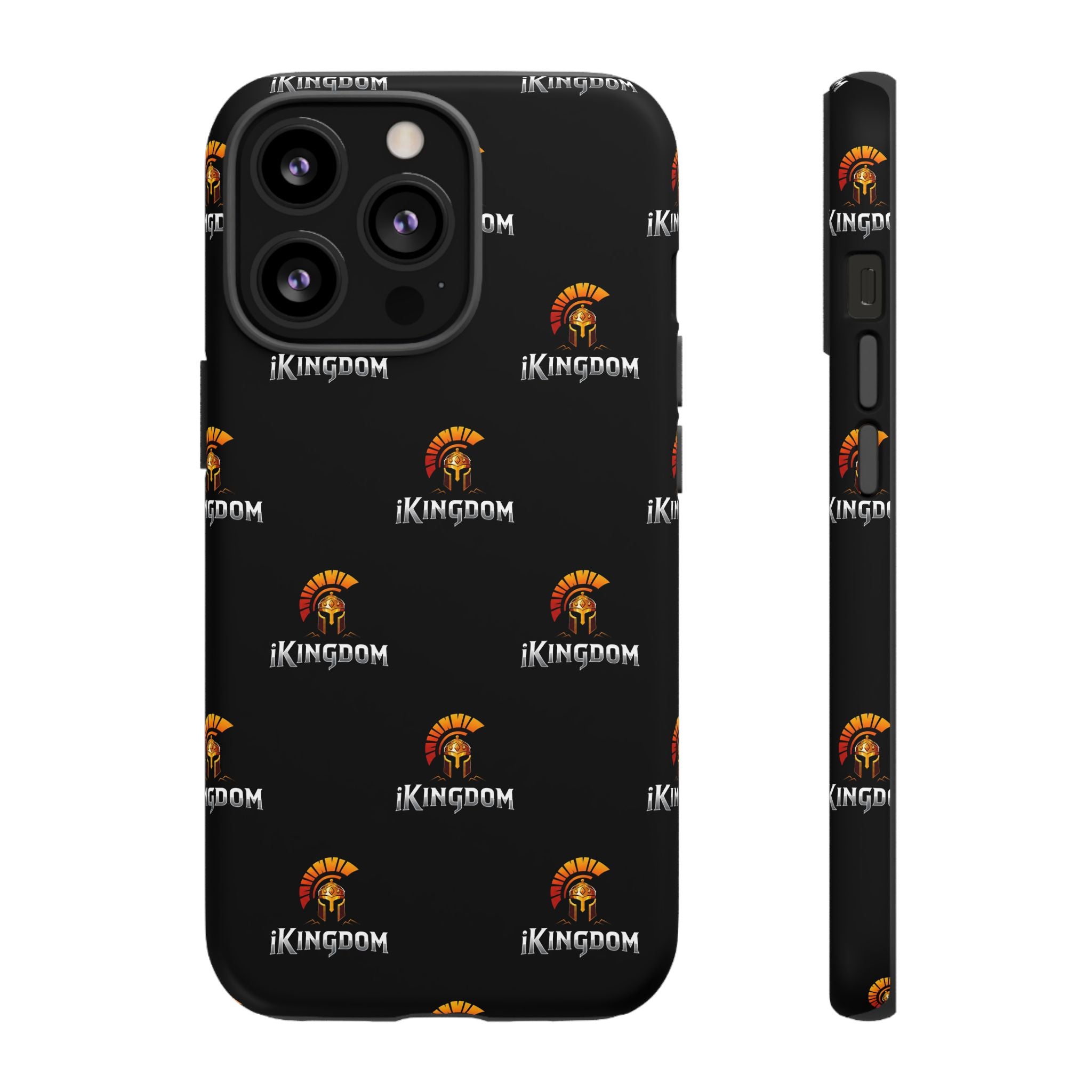 iKingdom Spartan Logo Tough Phone Case — Black Protective Phone Cover