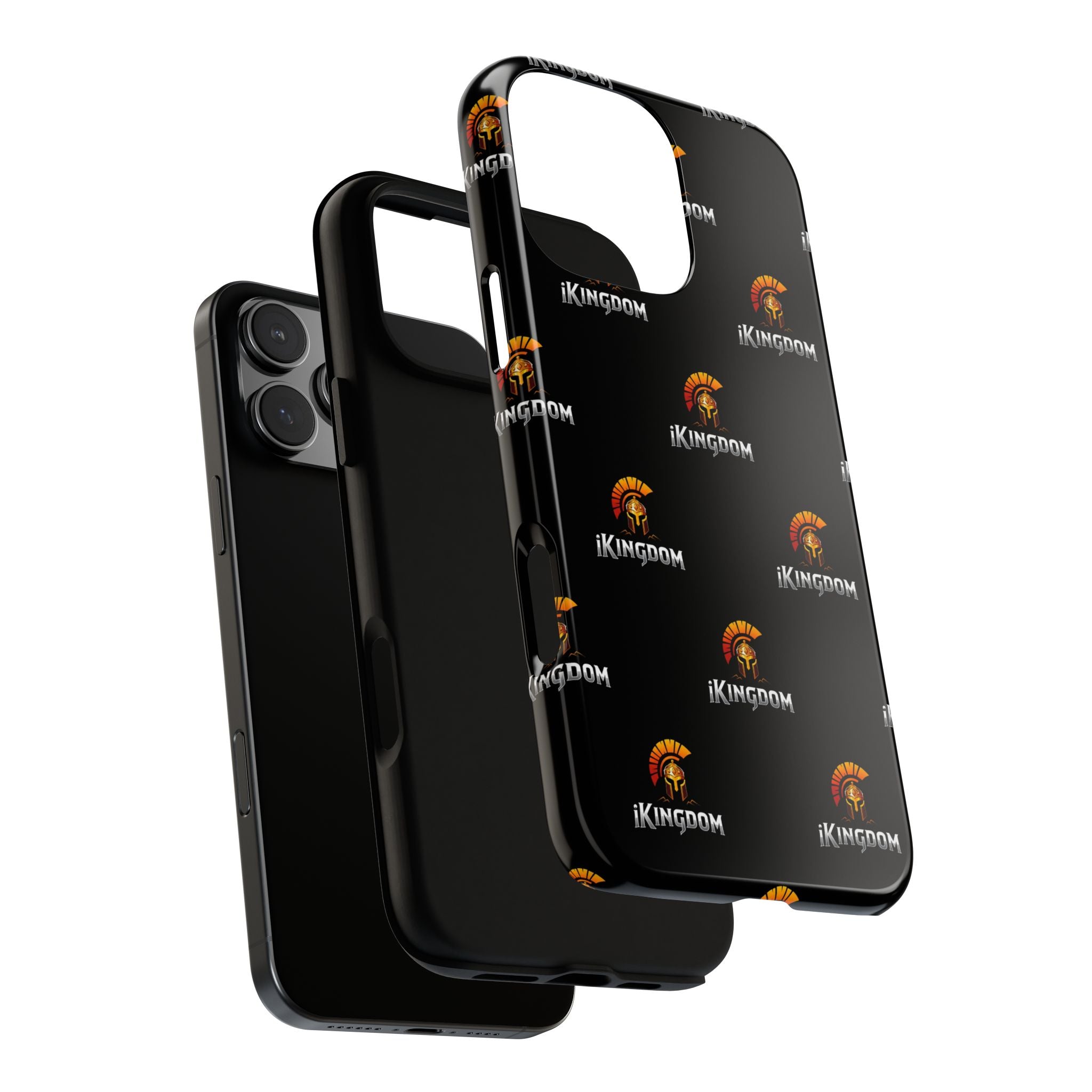 iKingdom Spartan Logo Tough Phone Case — Black Protective Phone Cover
