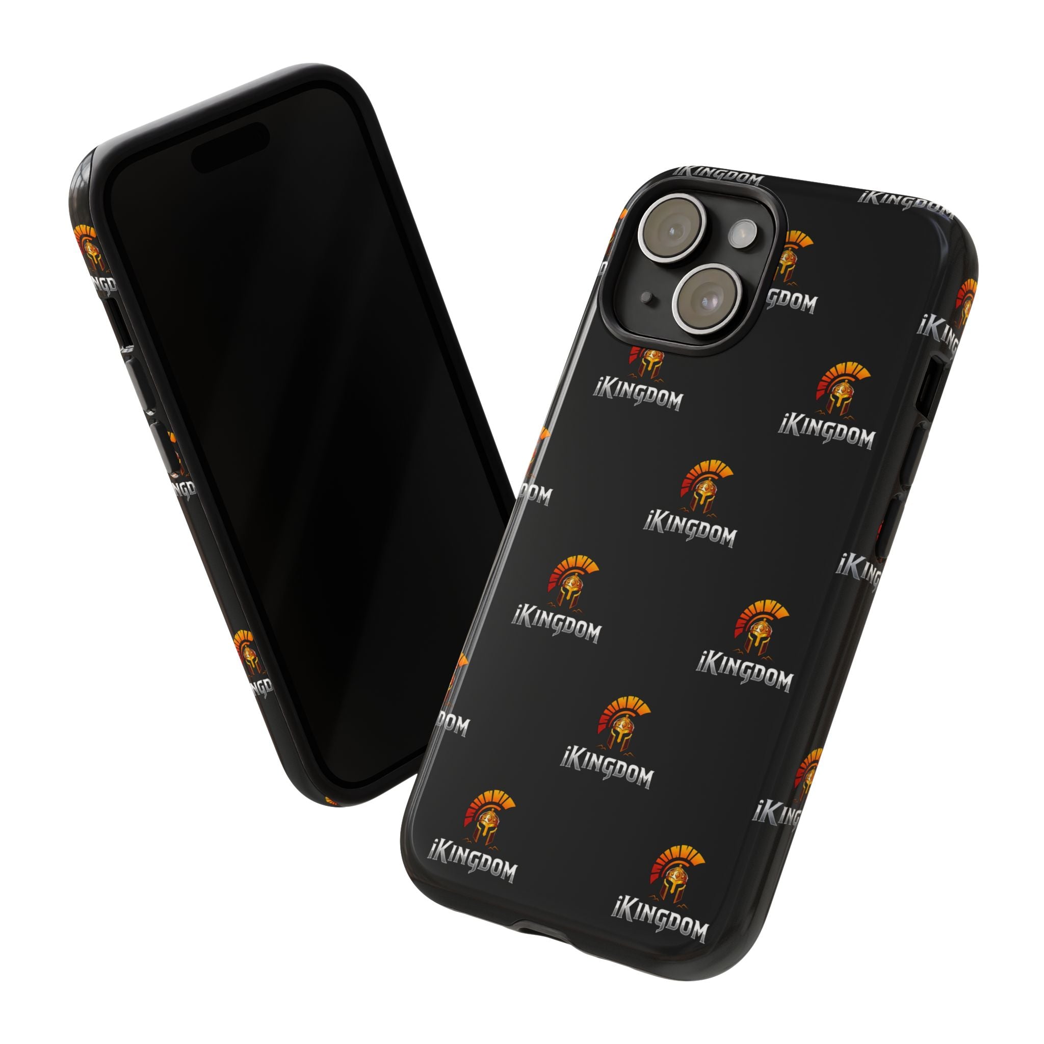 iKingdom Spartan Logo Tough Phone Case — Black Protective Phone Cover