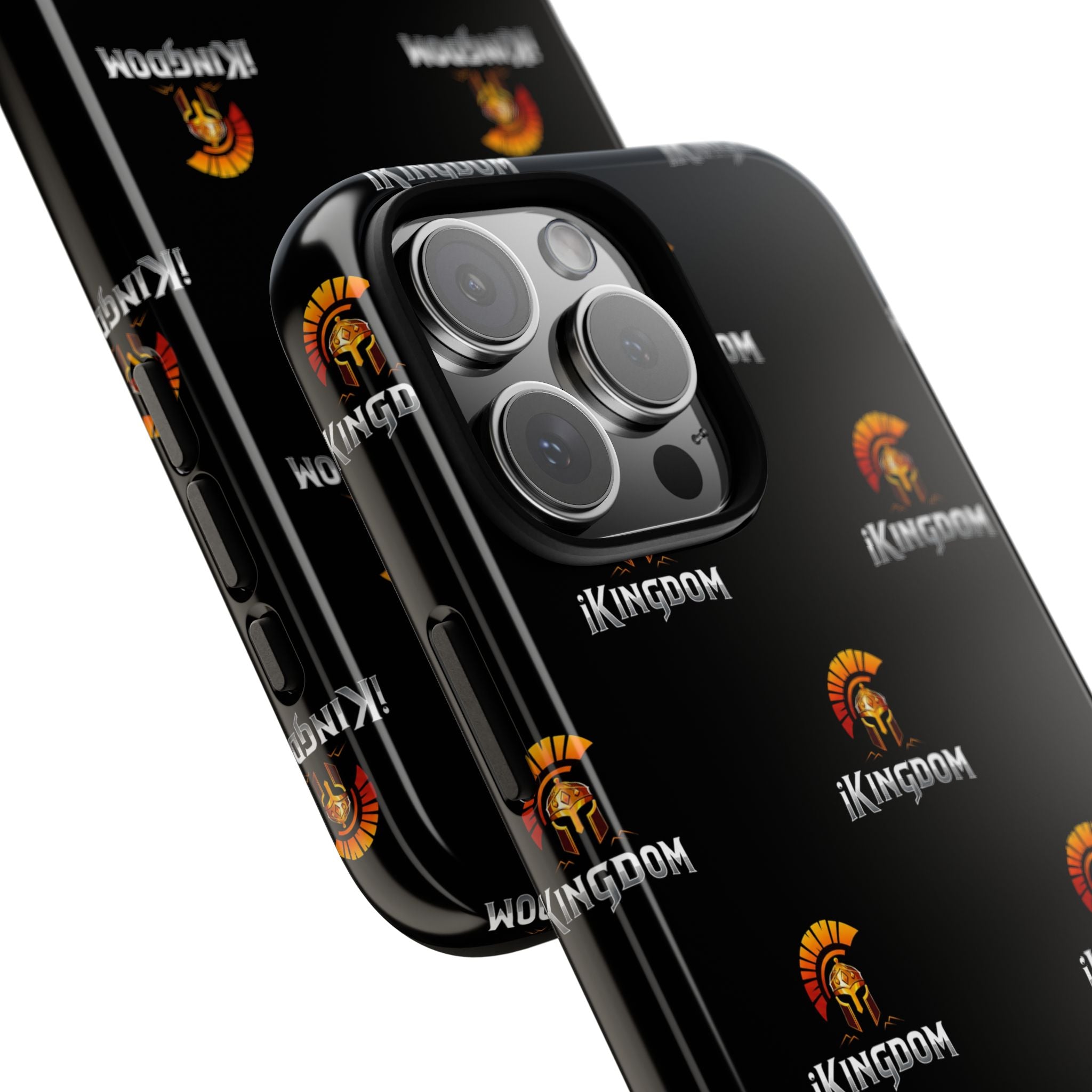 iKingdom Spartan Logo Tough Phone Case — Black Protective Phone Cover