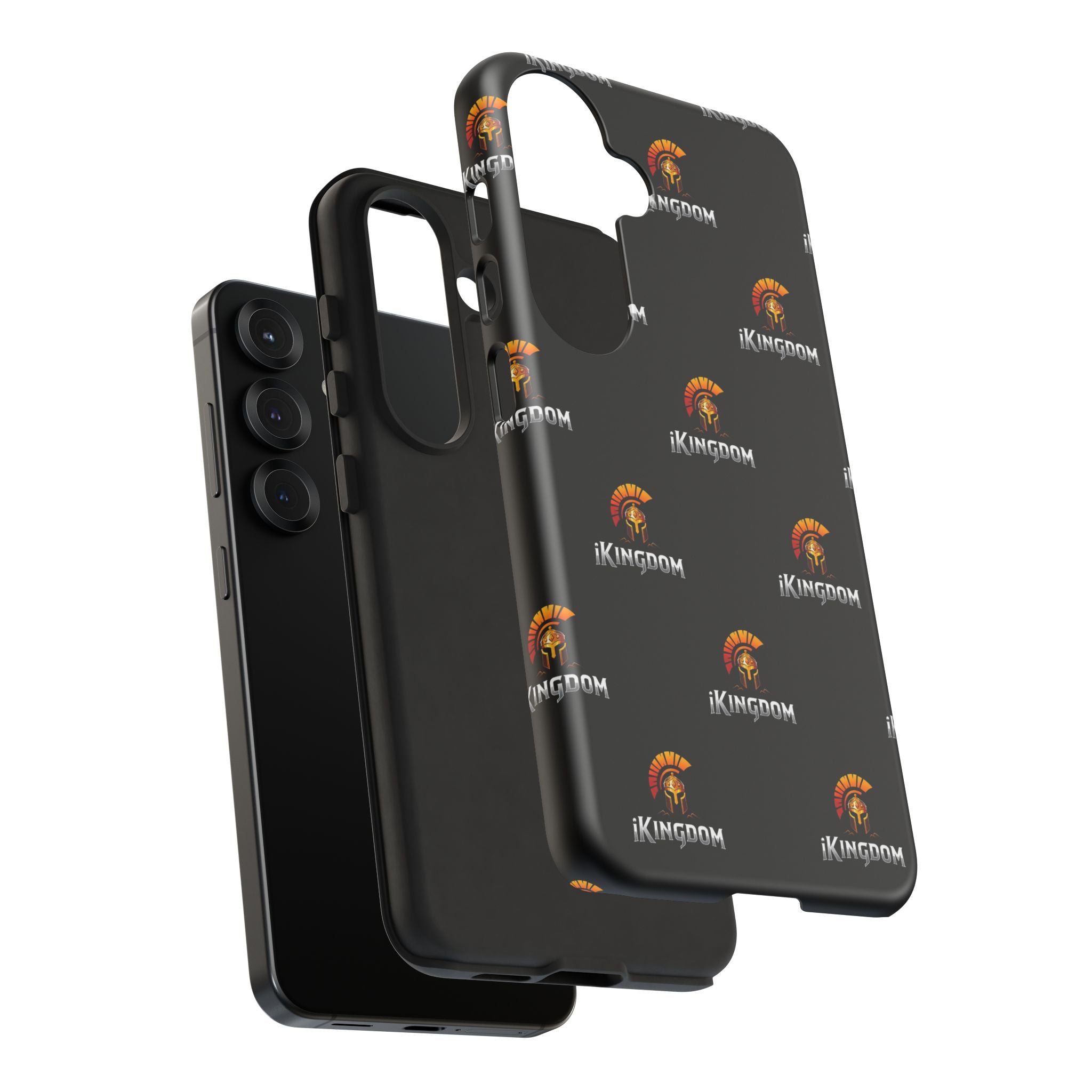 iKingdom Spartan Logo Tough Phone Case — Black Protective Phone Cover