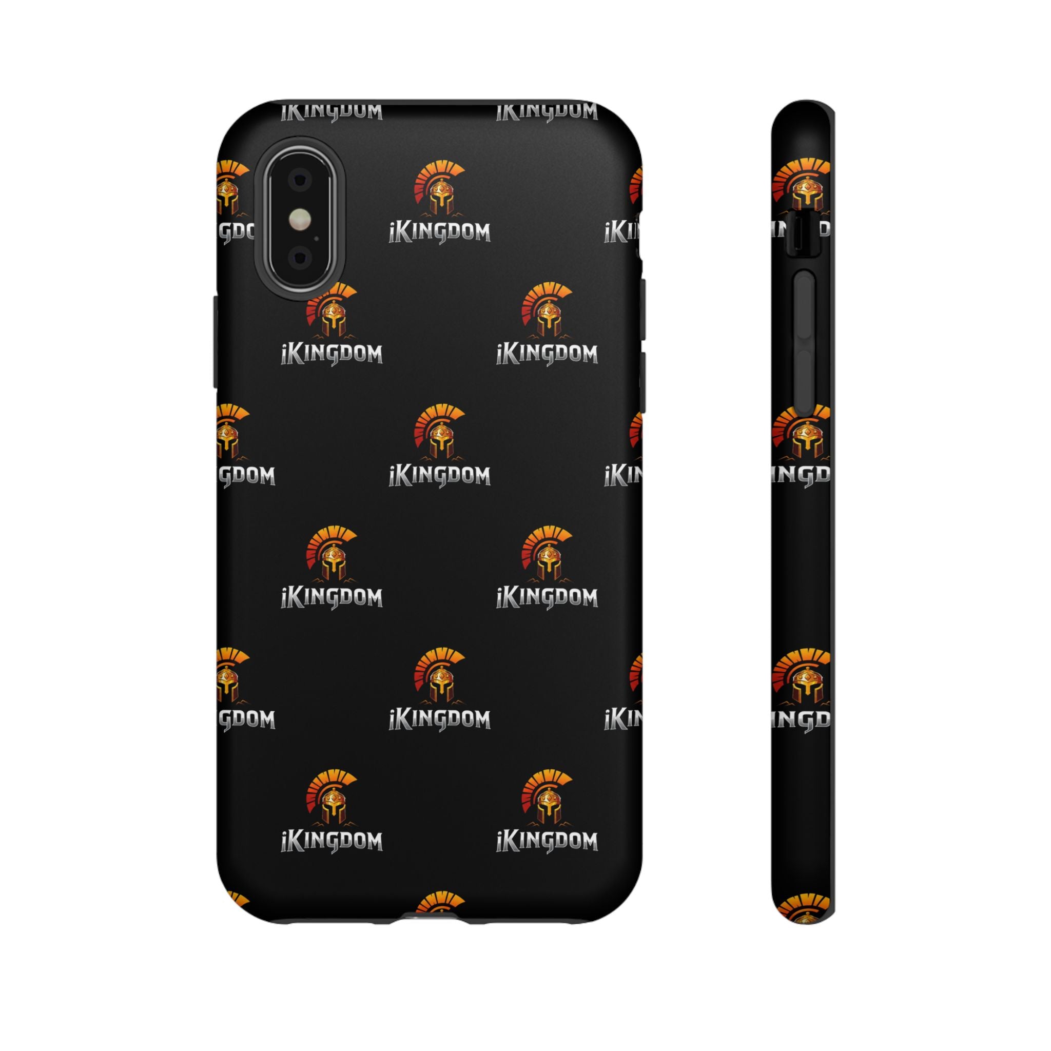 iKingdom Spartan Logo Tough Phone Case — Black Protective Phone Cover