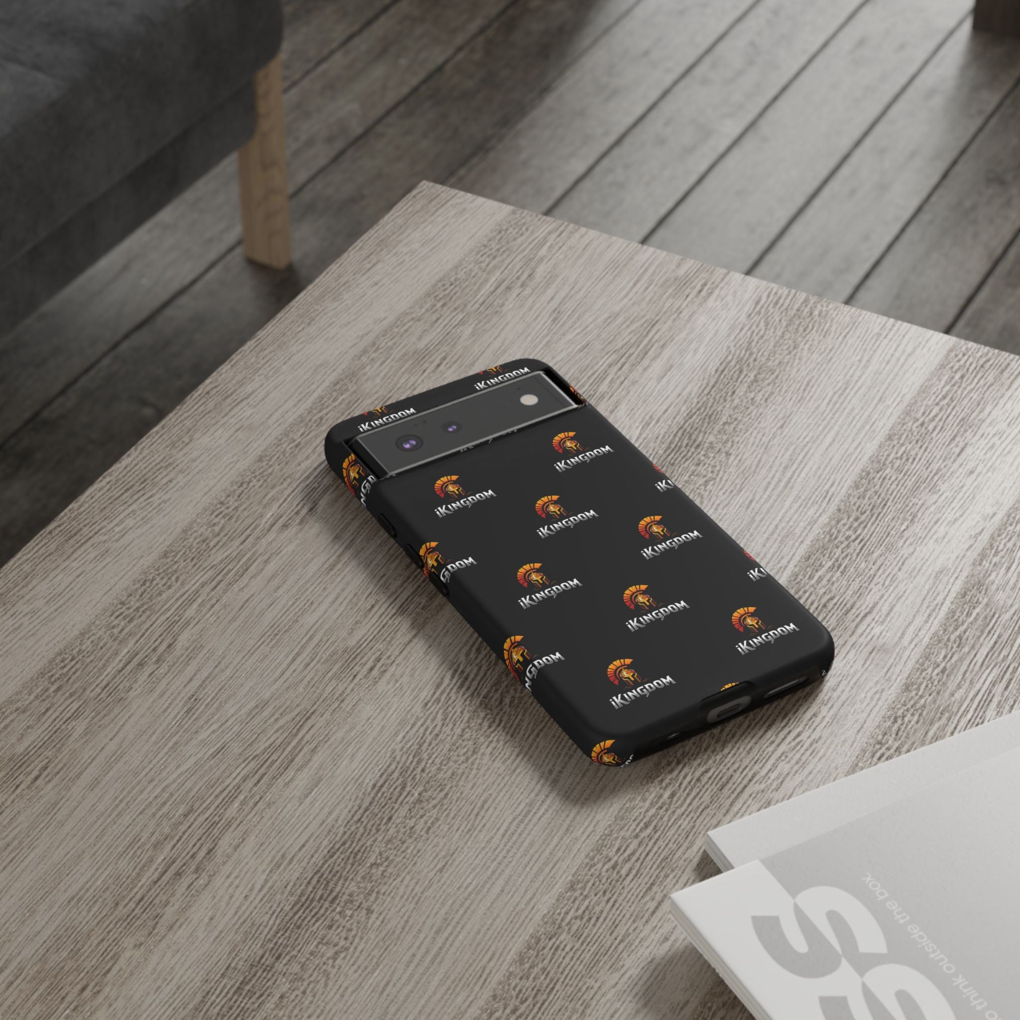 iKingdom Spartan Logo Tough Phone Case — Black Protective Phone Cover