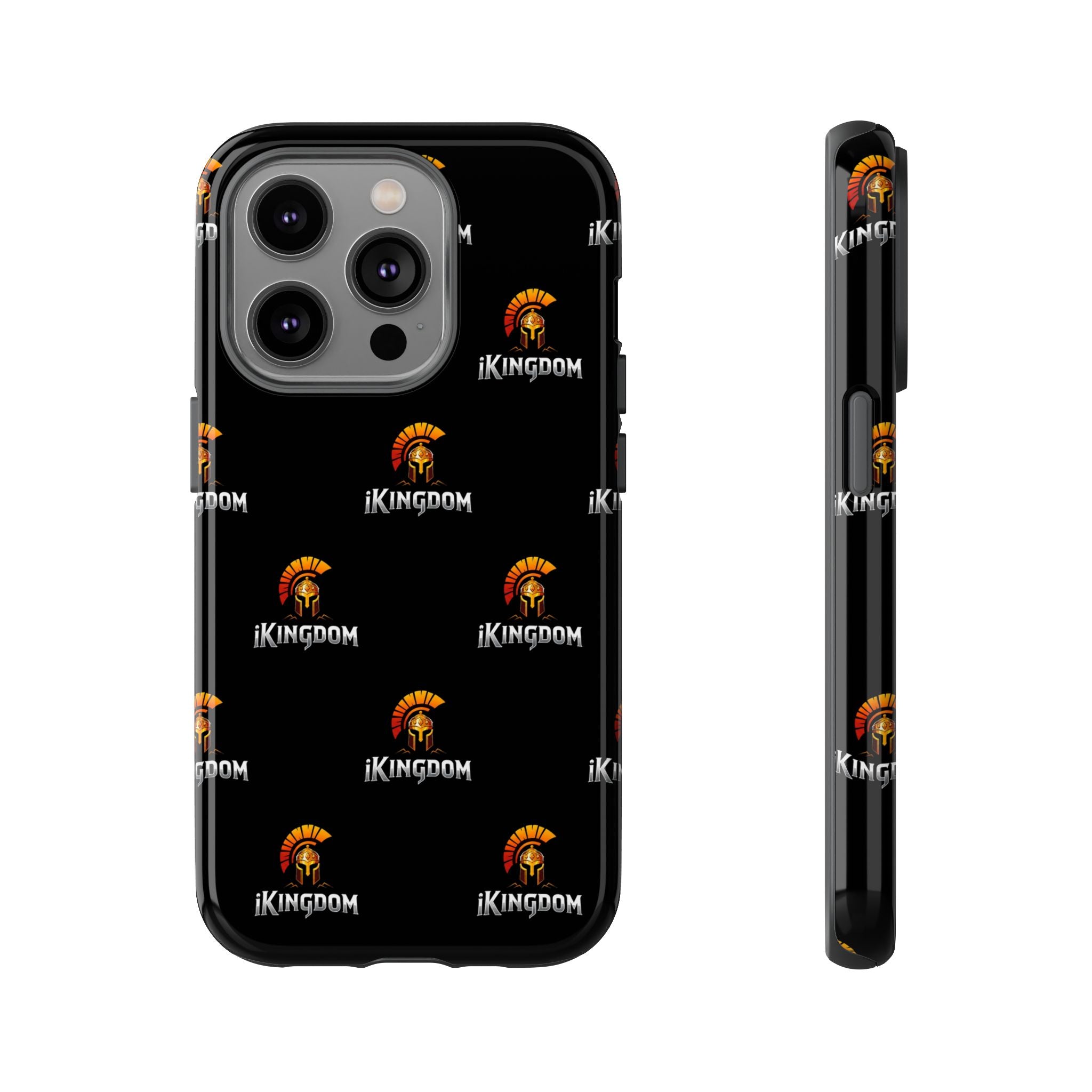iKingdom Spartan Logo Tough Phone Case — Black Protective Phone Cover