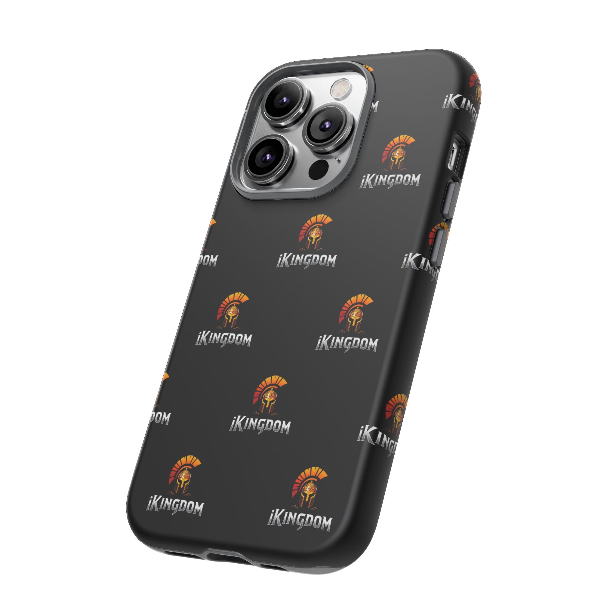 iKingdom Spartan Logo Tough Phone Case — Black Protective Phone Cover