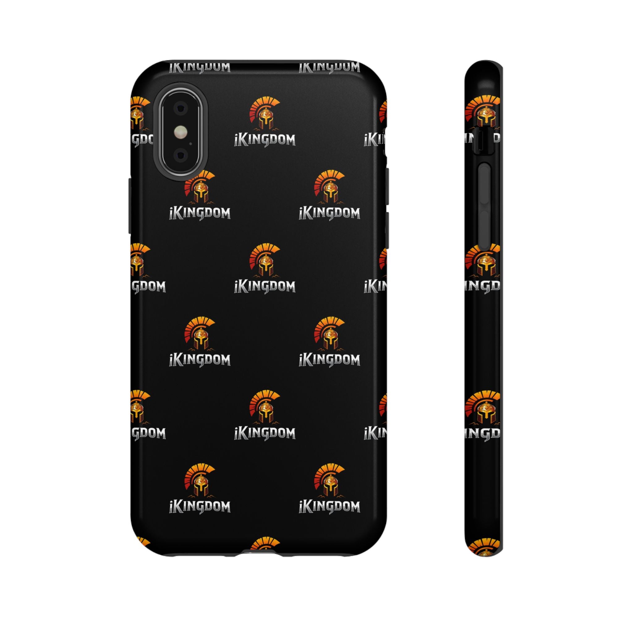 iKingdom Spartan Logo Tough Phone Case — Black Protective Phone Cover