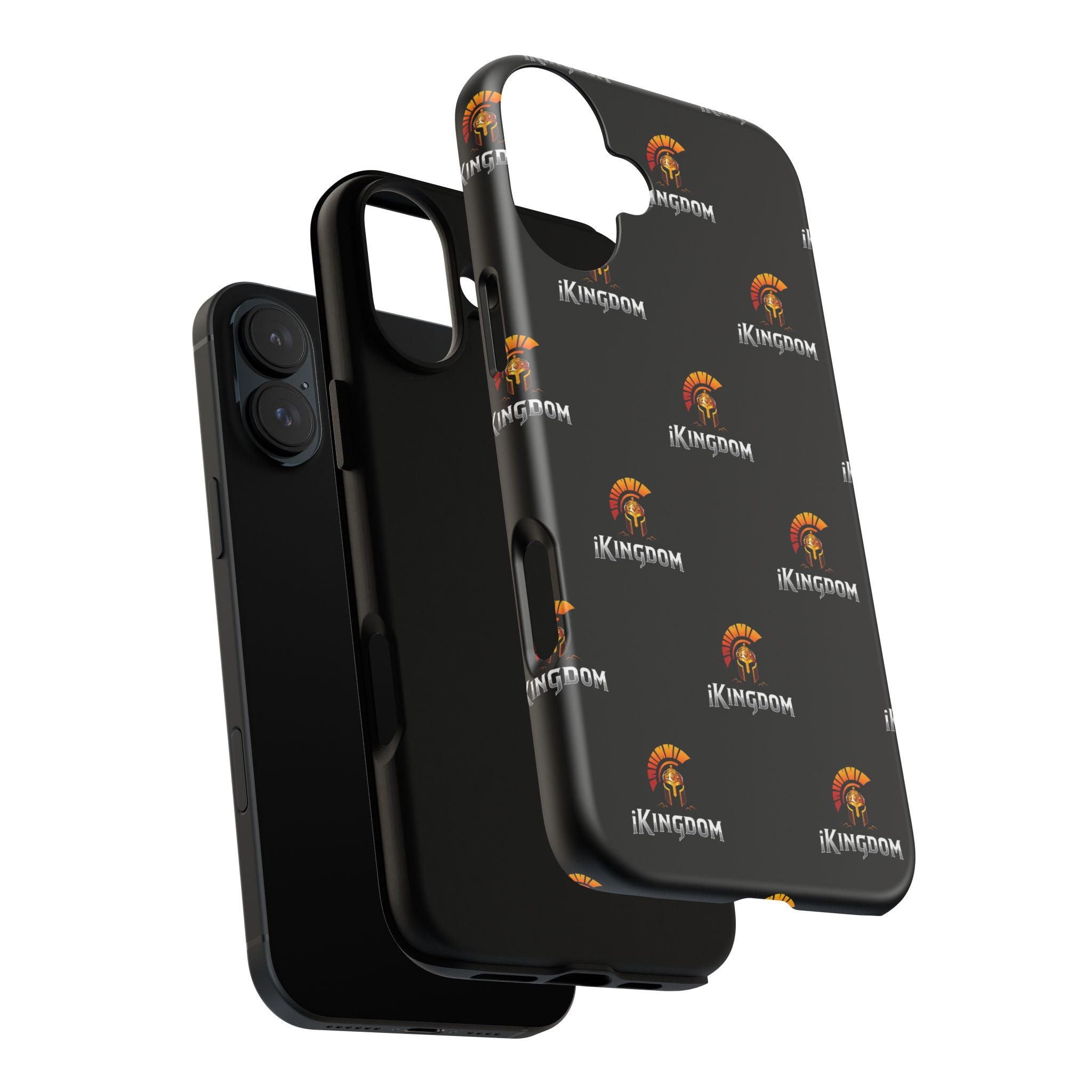 iKingdom Spartan Logo Tough Phone Case — Black Protective Phone Cover