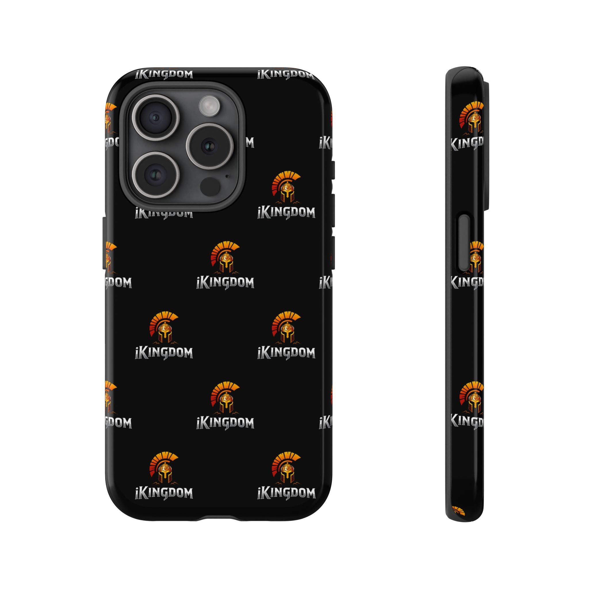 iKingdom Spartan Logo Tough Phone Case — Black Protective Phone Cover
