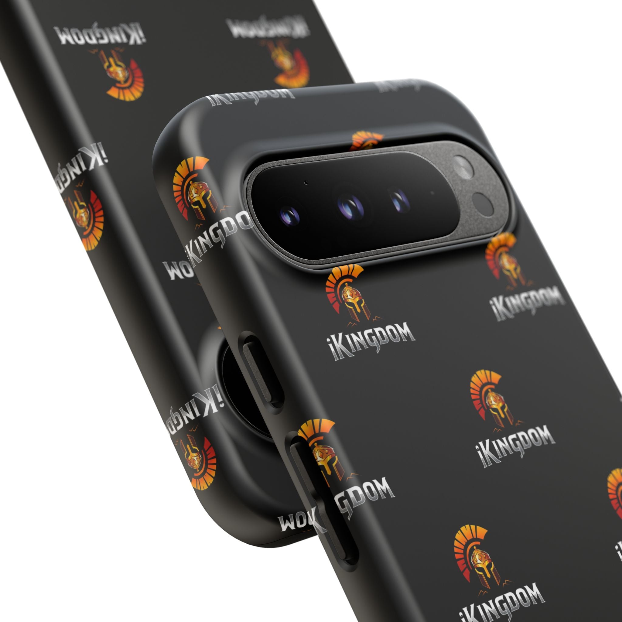 iKingdom Spartan Logo Tough Phone Case — Black Protective Phone Cover