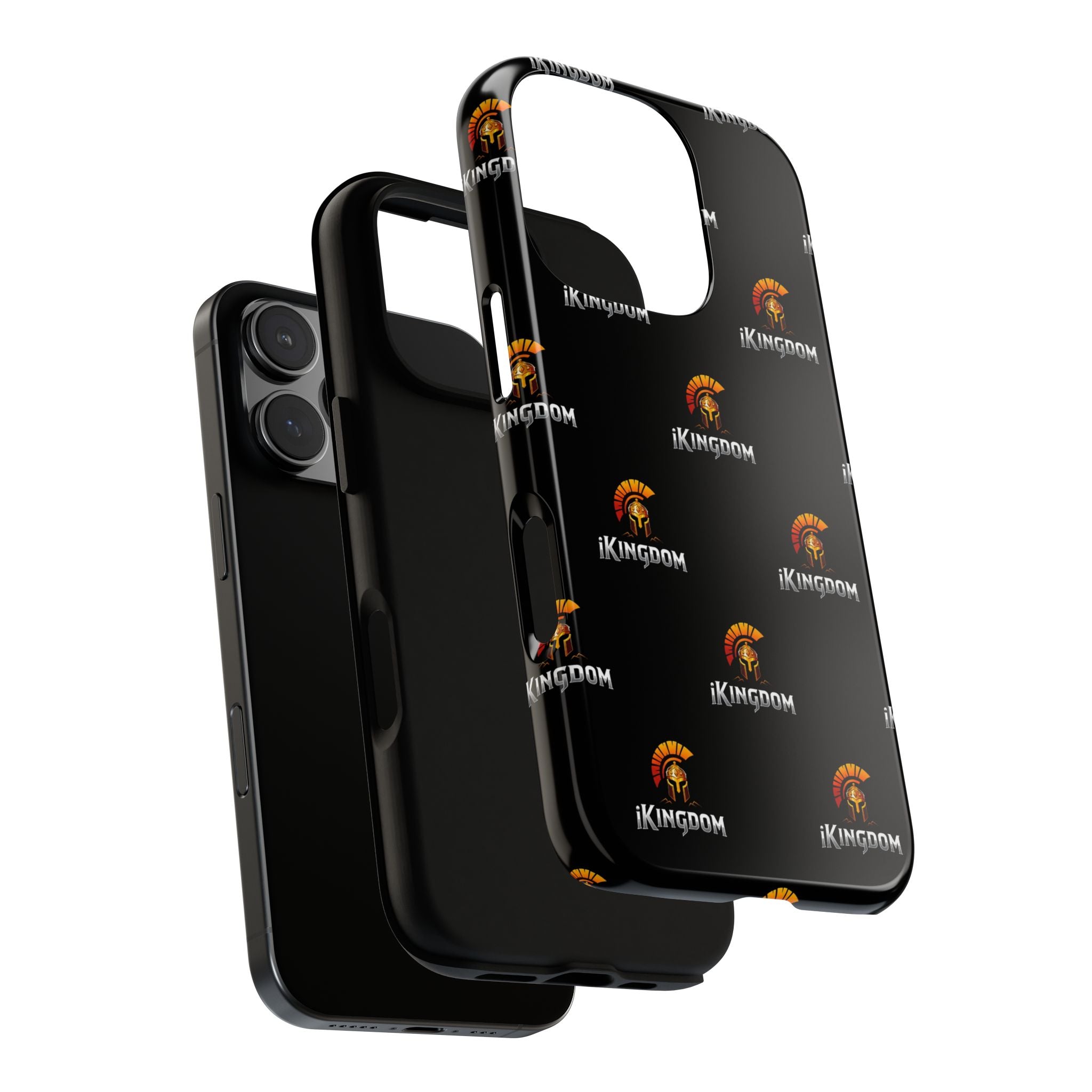 iKingdom Spartan Logo Tough Phone Case — Black Protective Phone Cover