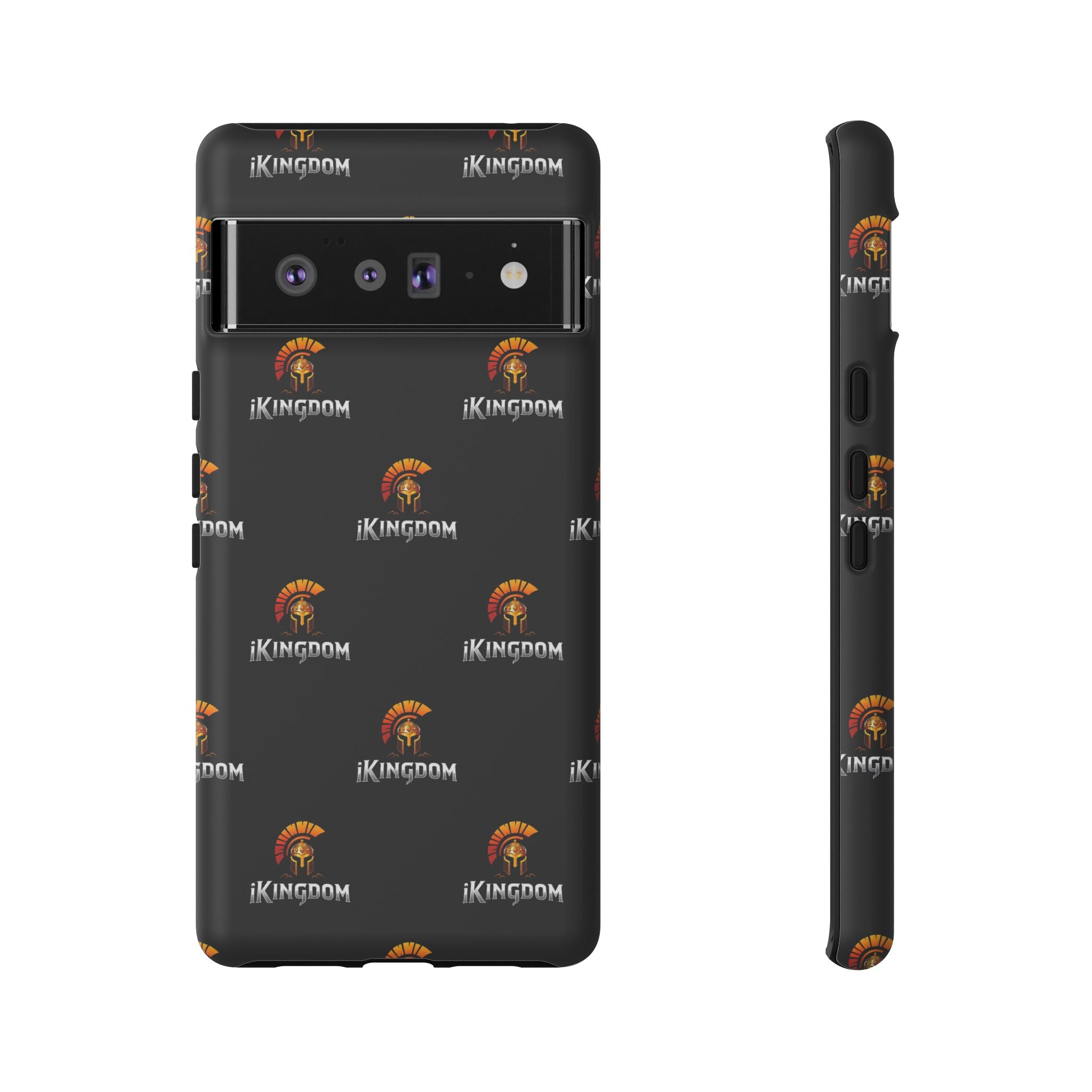 iKingdom Spartan Logo Tough Phone Case — Black Protective Phone Cover