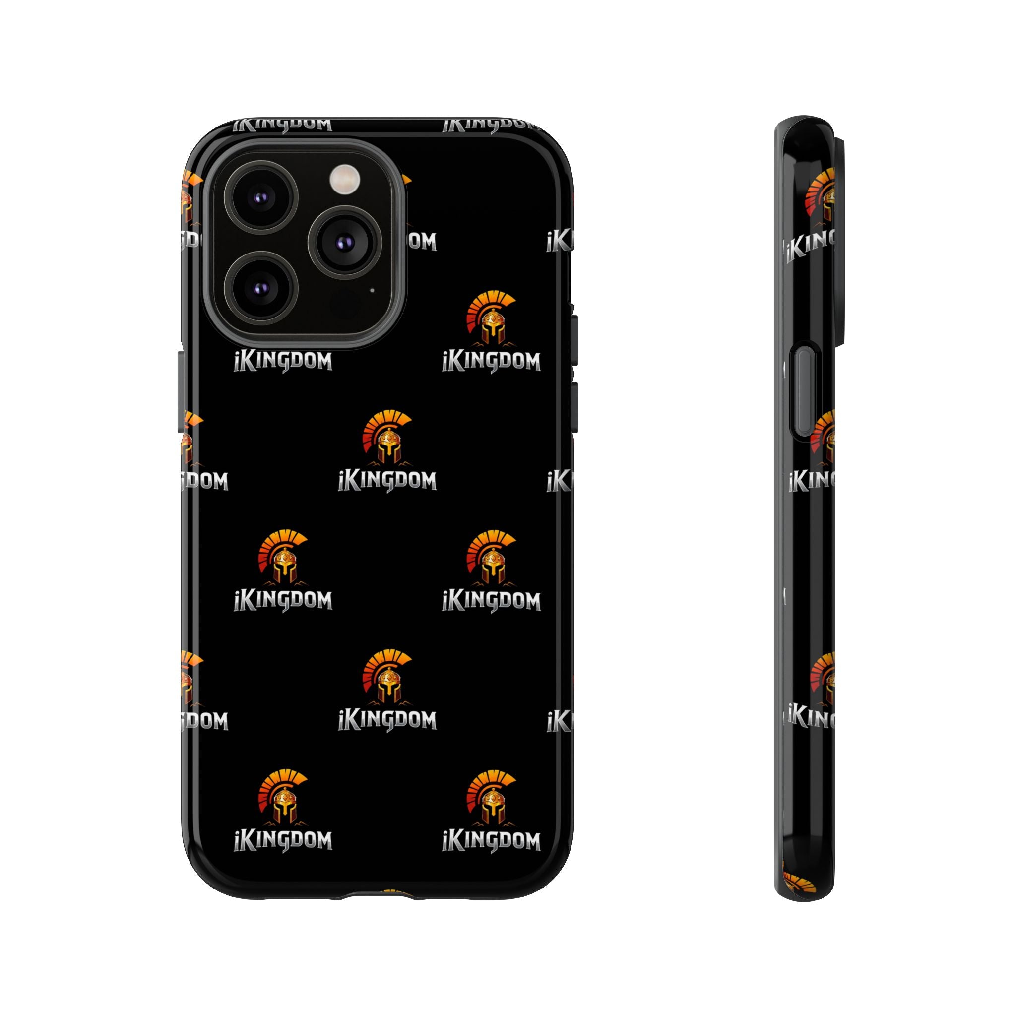 iKingdom Spartan Logo Tough Phone Case — Black Protective Phone Cover