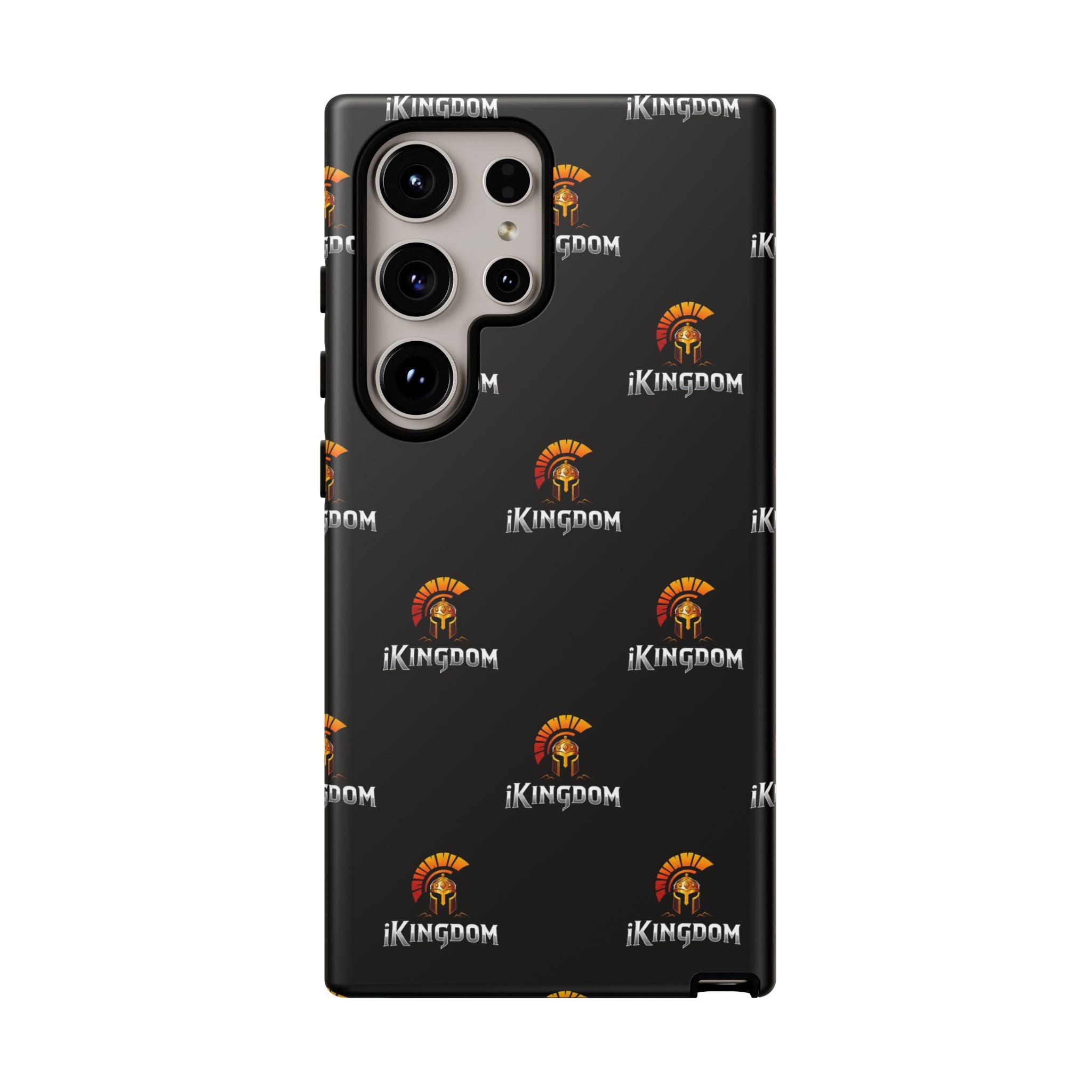 iKingdom Spartan Logo Tough Phone Case — Black Protective Phone Cover