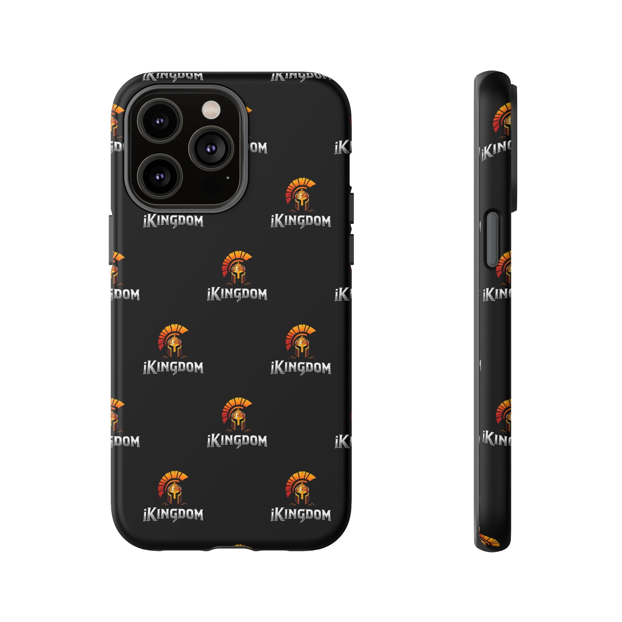 iKingdom Spartan Logo Tough Phone Case — Black Protective Phone Cover