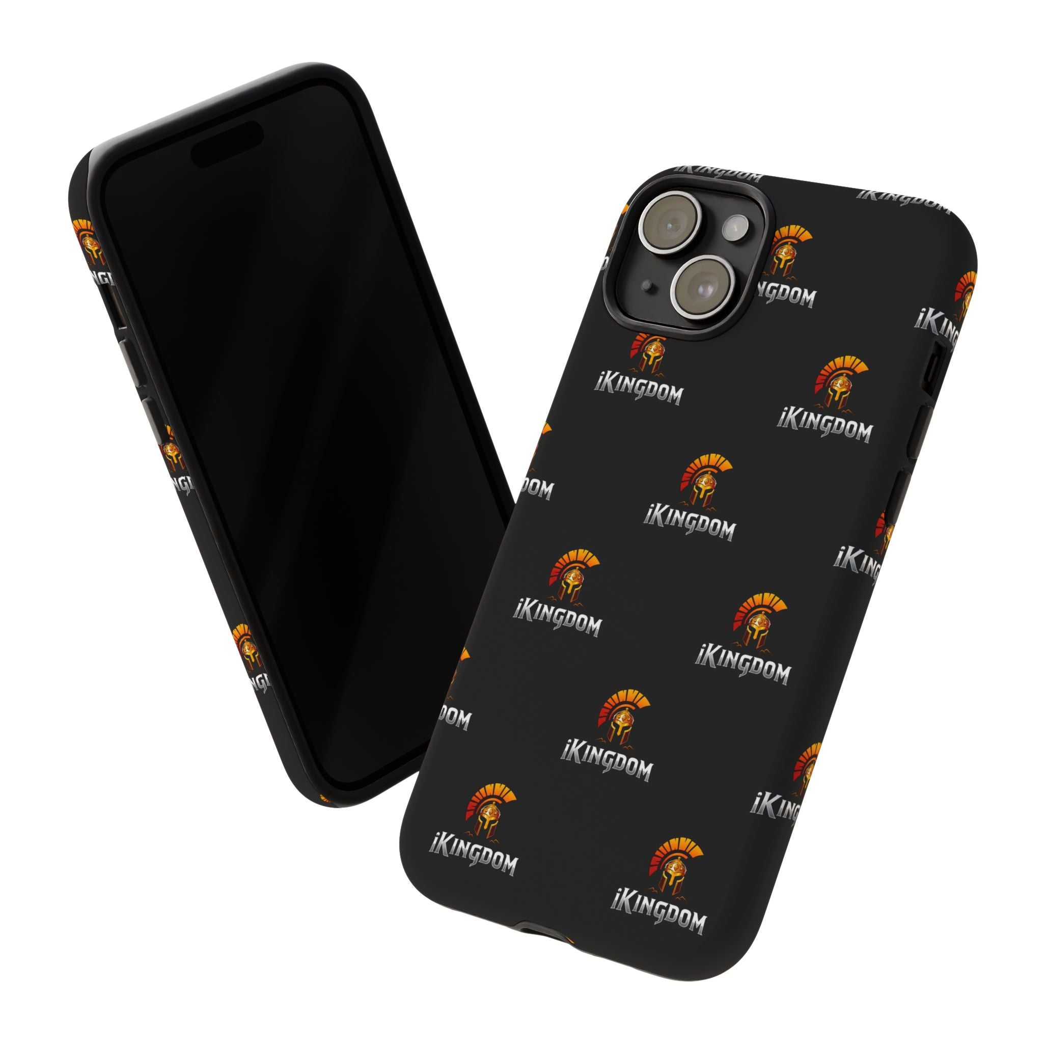 iKingdom Spartan Logo Tough Phone Case — Black Protective Phone Cover