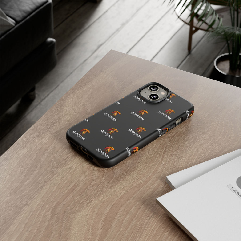 iKingdom Spartan Logo Tough Phone Case — Black Protective Phone Cover