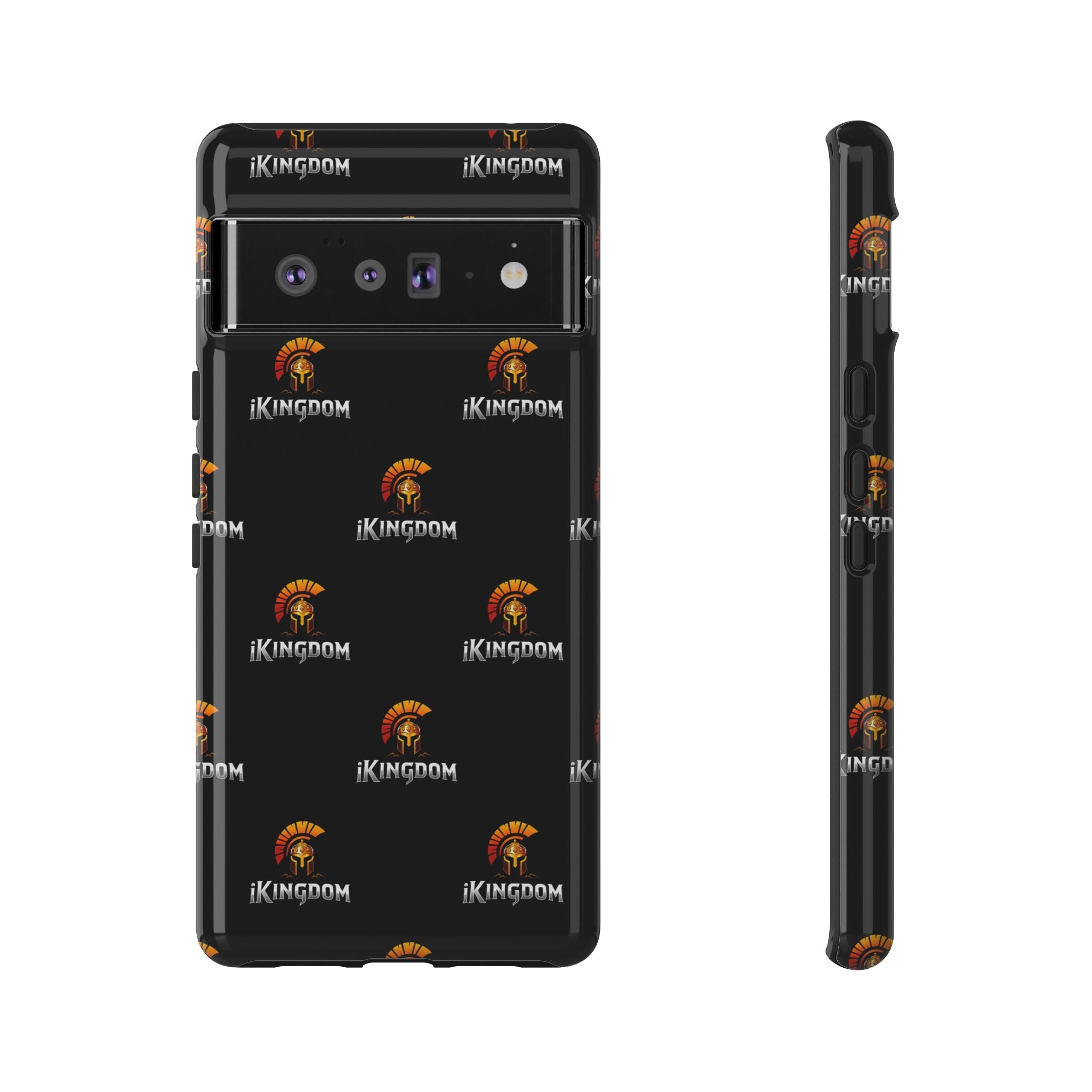 iKingdom Spartan Logo Tough Phone Case — Black Protective Phone Cover