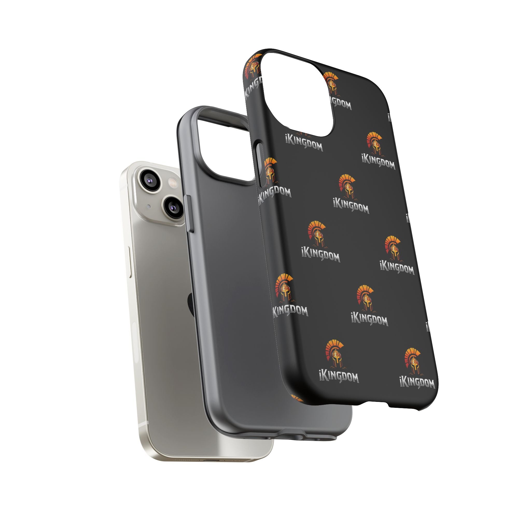 iKingdom Spartan Logo Tough Phone Case — Black Protective Phone Cover