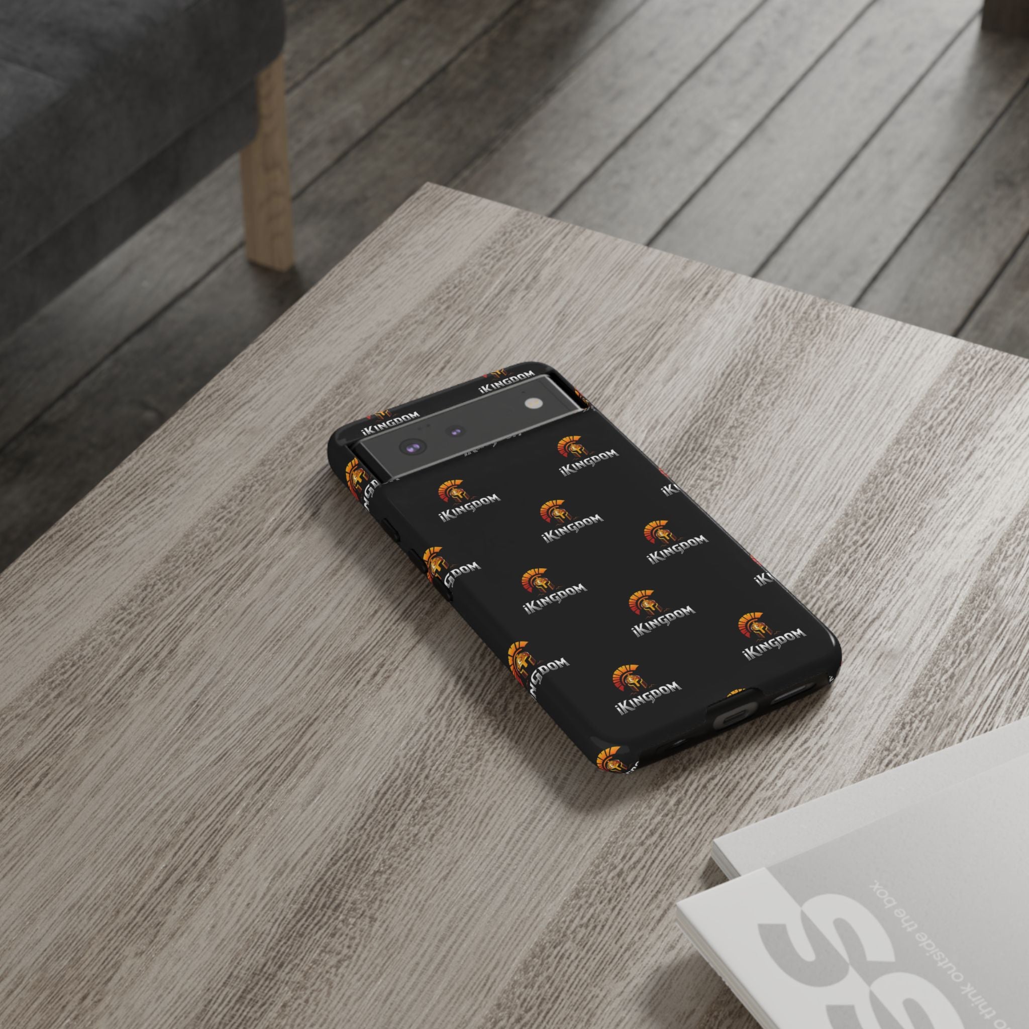 iKingdom Spartan Logo Tough Phone Case — Black Protective Phone Cover