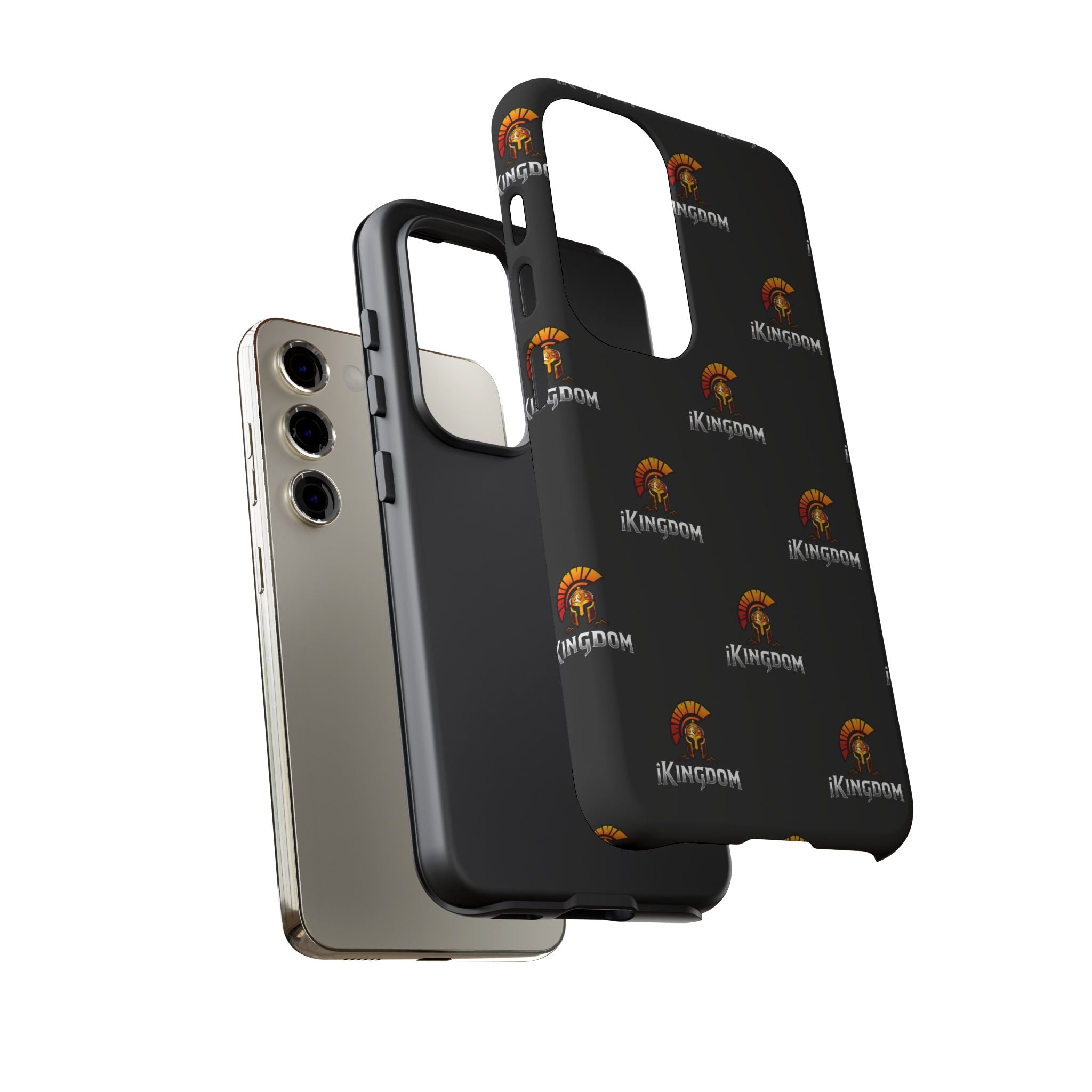 iKingdom Spartan Logo Tough Phone Case — Black Protective Phone Cover
