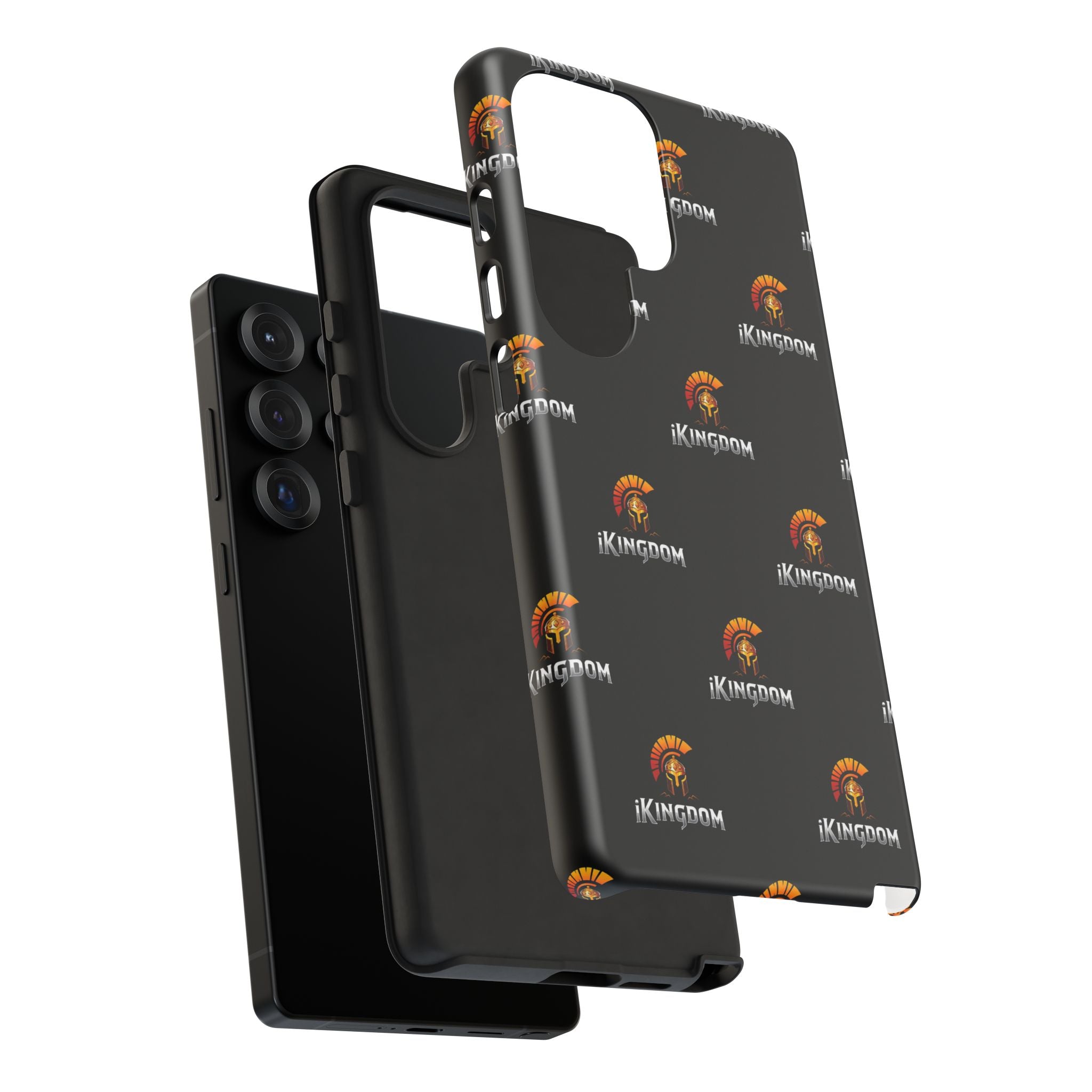 iKingdom Spartan Logo Tough Phone Case — Black Protective Phone Cover
