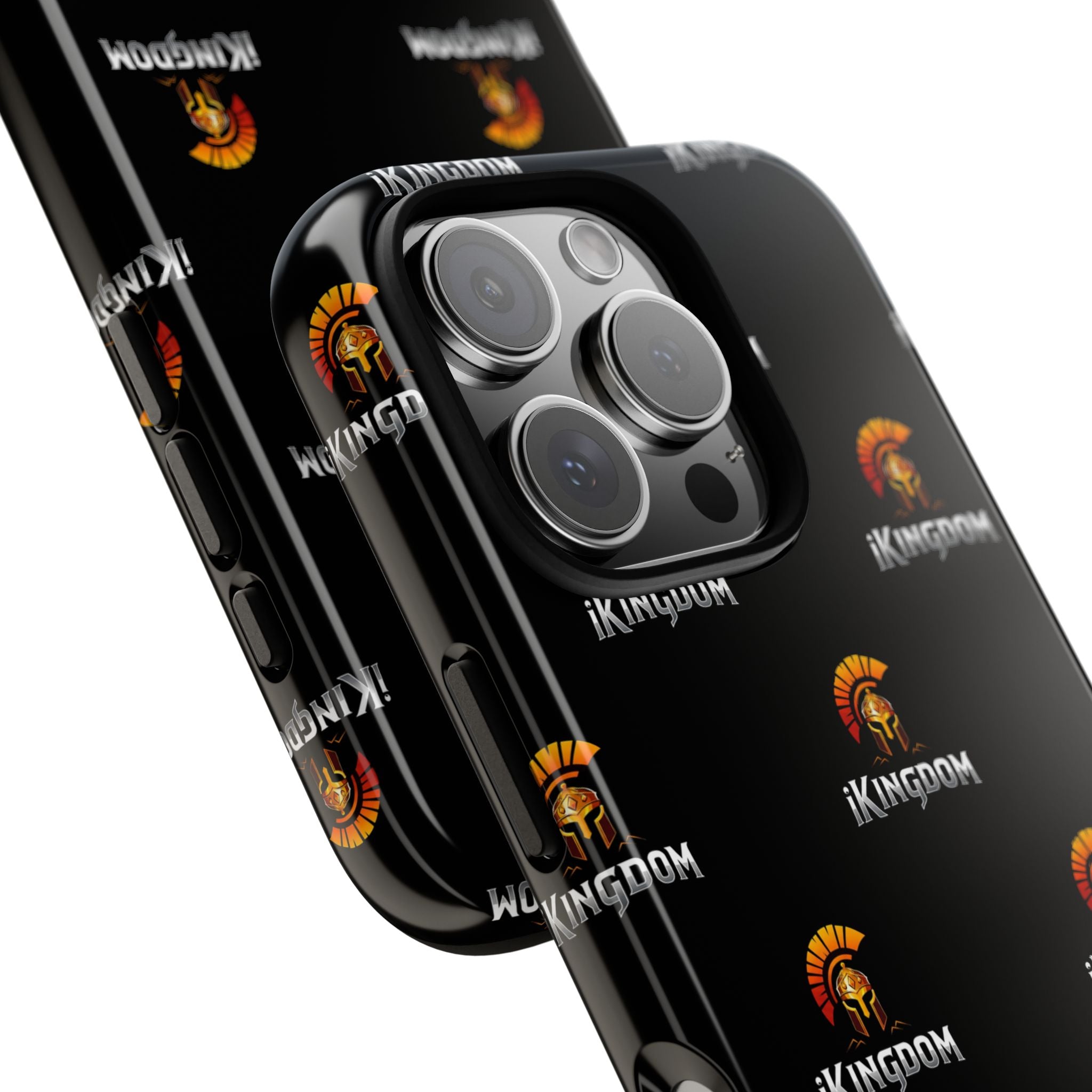 iKingdom Spartan Logo Tough Phone Case — Black Protective Phone Cover