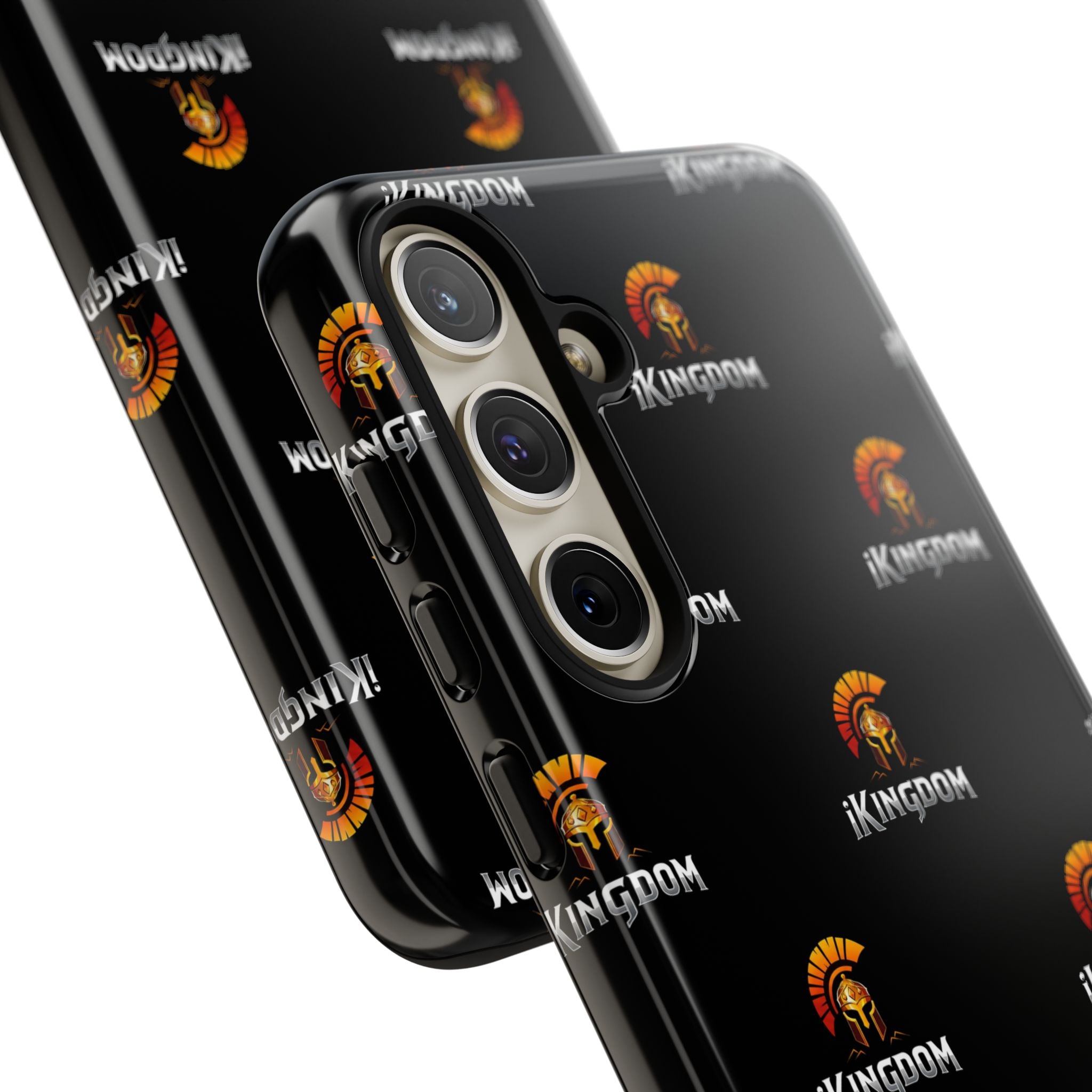 iKingdom Spartan Logo Tough Phone Case — Black Protective Phone Cover