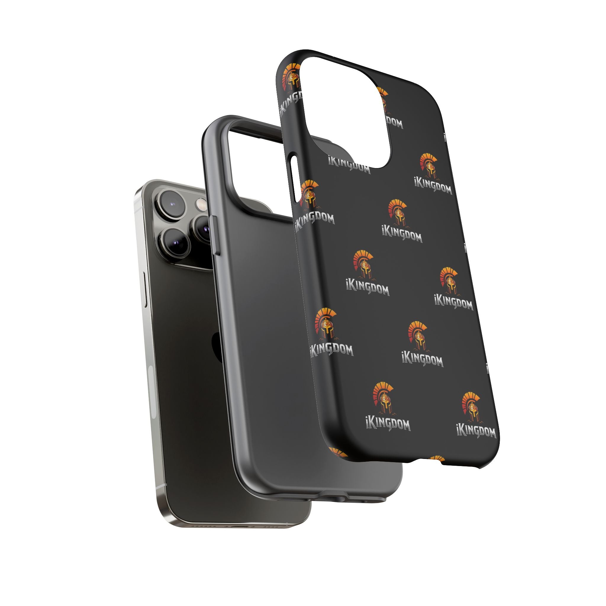 iKingdom Spartan Logo Tough Phone Case — Black Protective Phone Cover