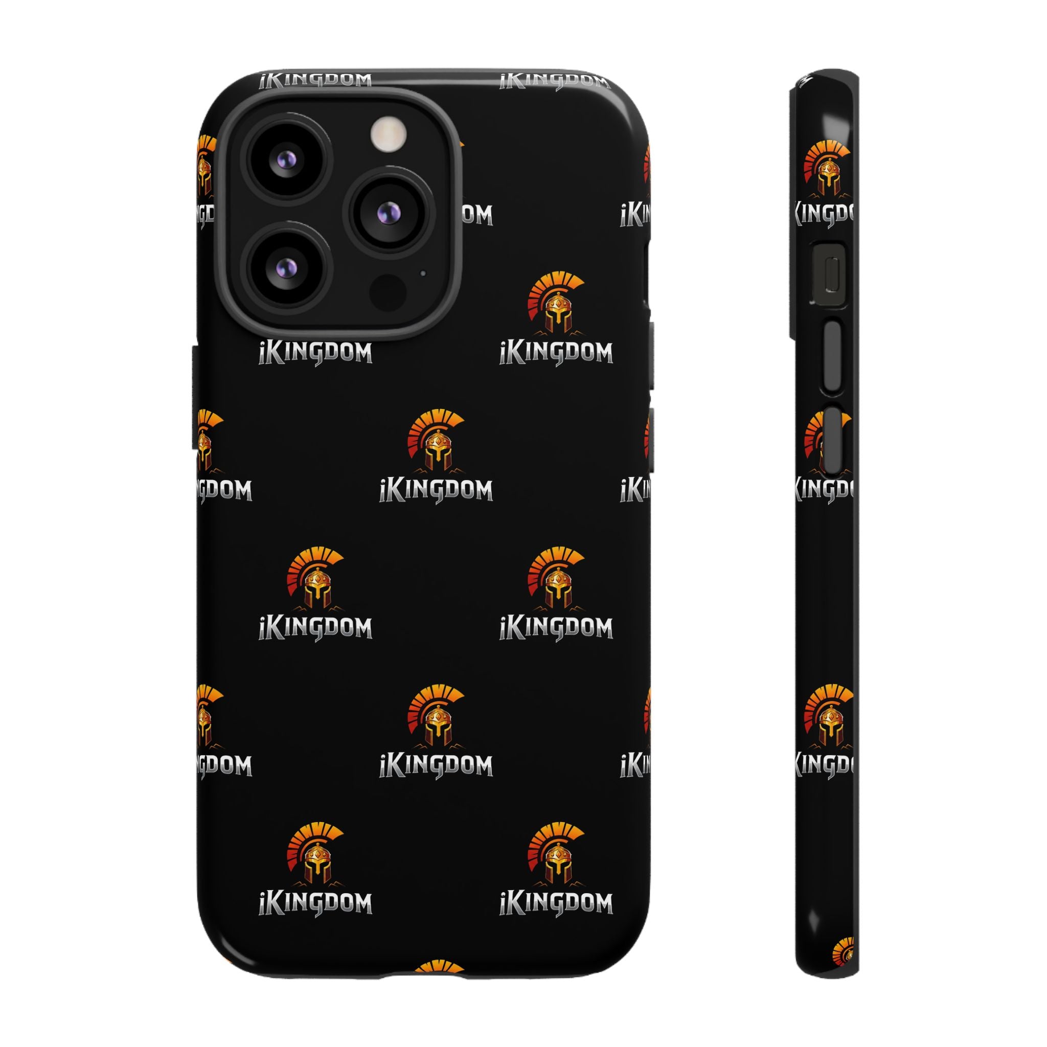 iKingdom Spartan Logo Tough Phone Case — Black Protective Phone Cover