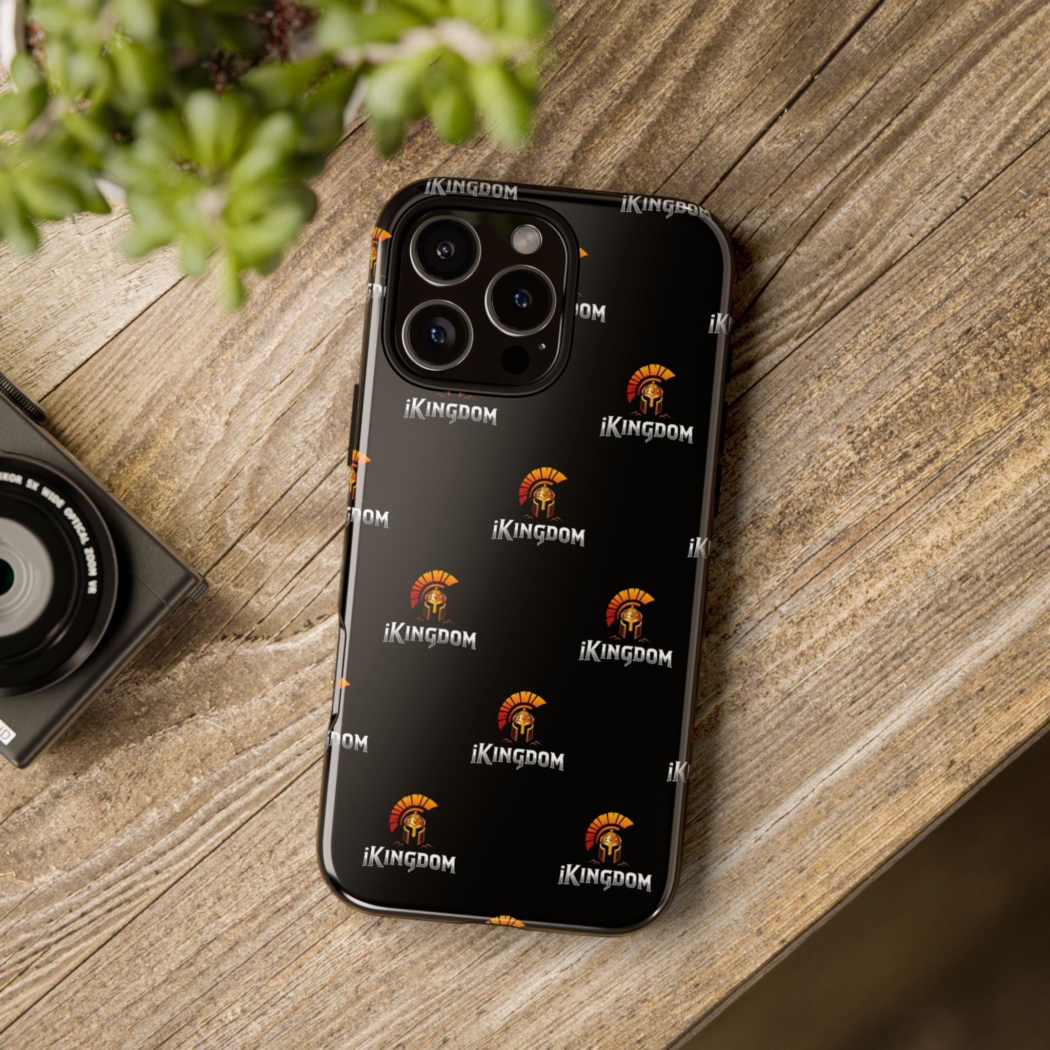 iKingdom Spartan Logo Tough Phone Case — Black Protective Phone Cover