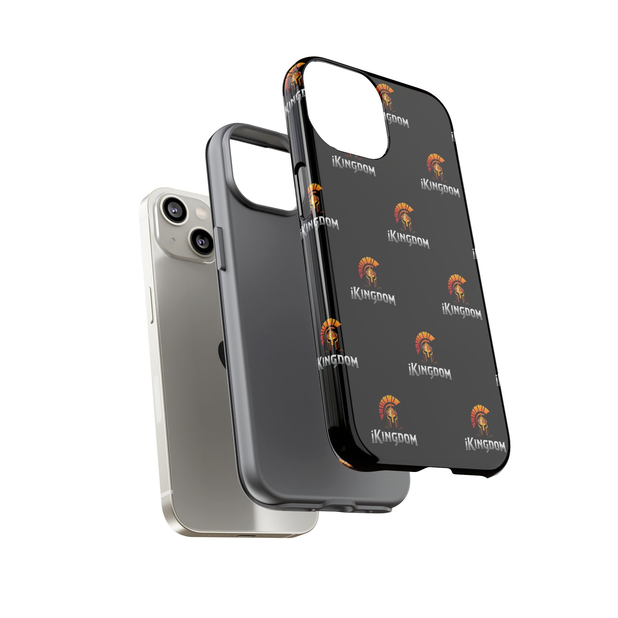 iKingdom Spartan Logo Tough Phone Case — Black Protective Phone Cover