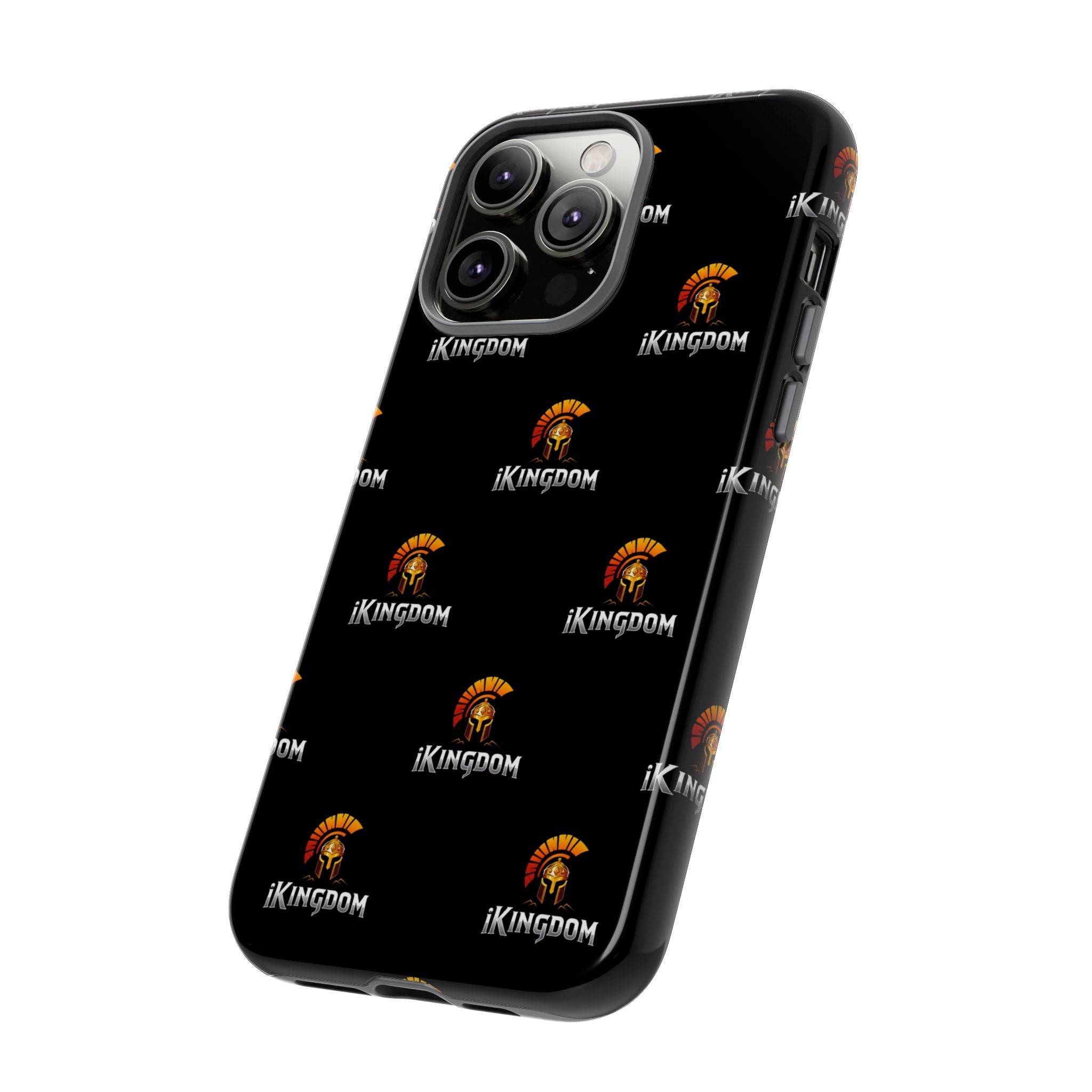iKingdom Spartan Logo Tough Phone Case — Black Protective Phone Cover