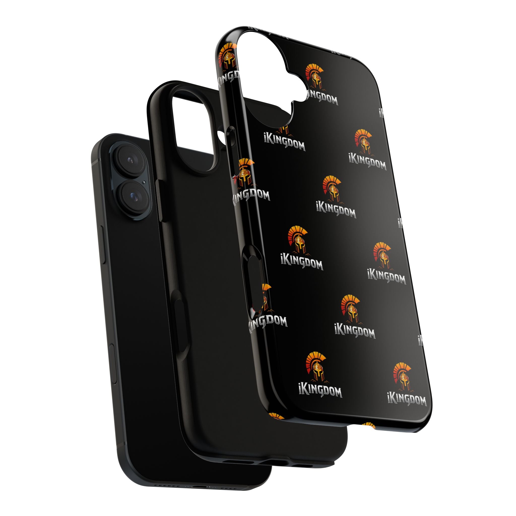 iKingdom Spartan Logo Tough Phone Case — Black Protective Phone Cover