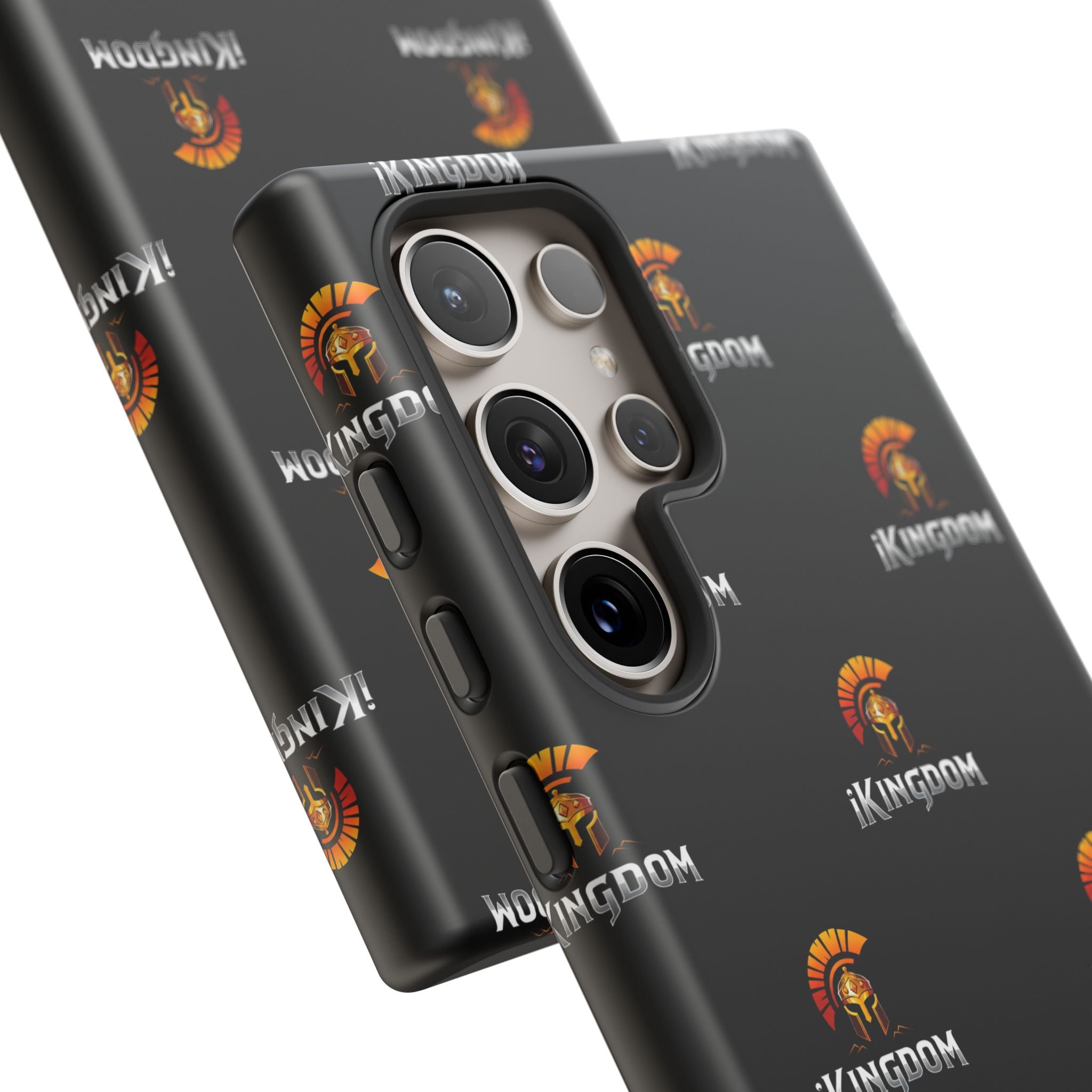 iKingdom Spartan Logo Tough Phone Case — Black Protective Phone Cover