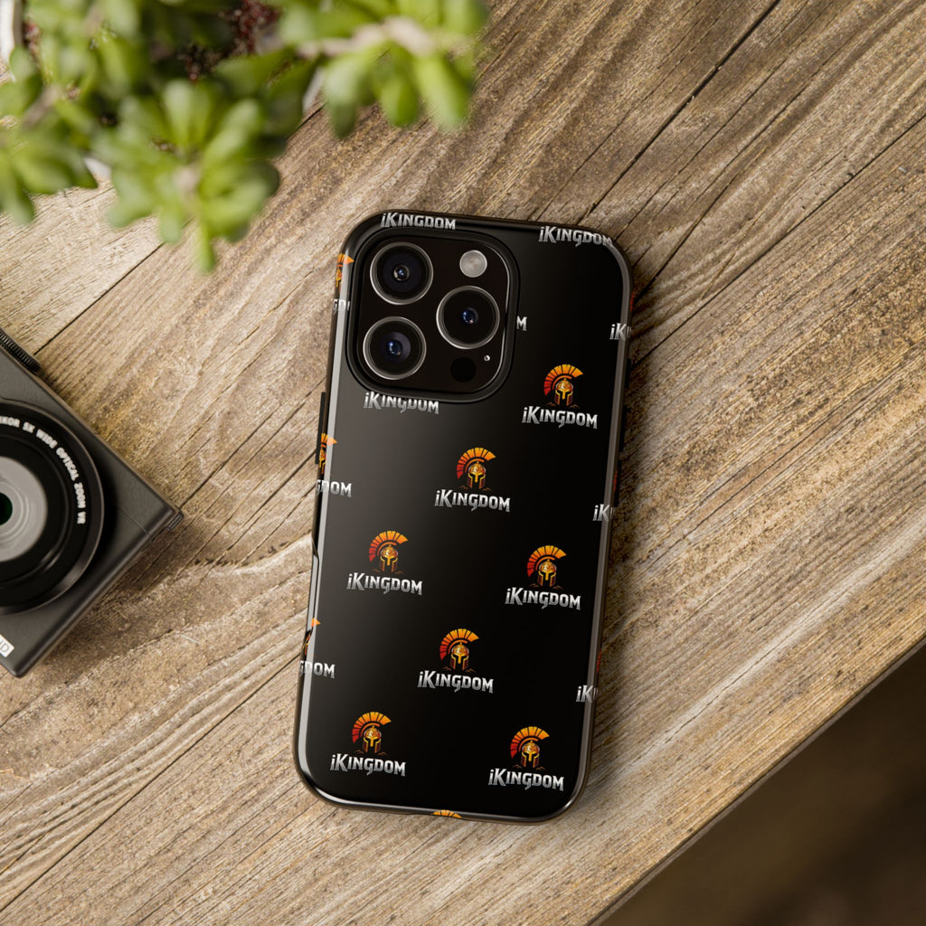 iKingdom Spartan Logo Tough Phone Case — Black Protective Phone Cover