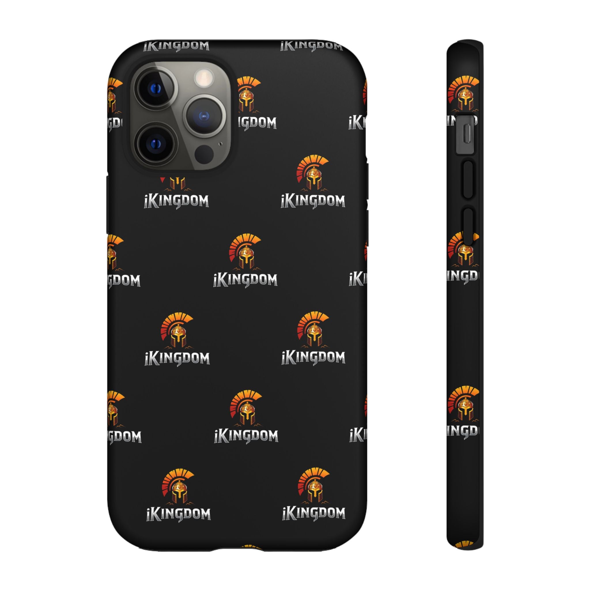 iKingdom Spartan Logo Tough Phone Case — Black Protective Phone Cover