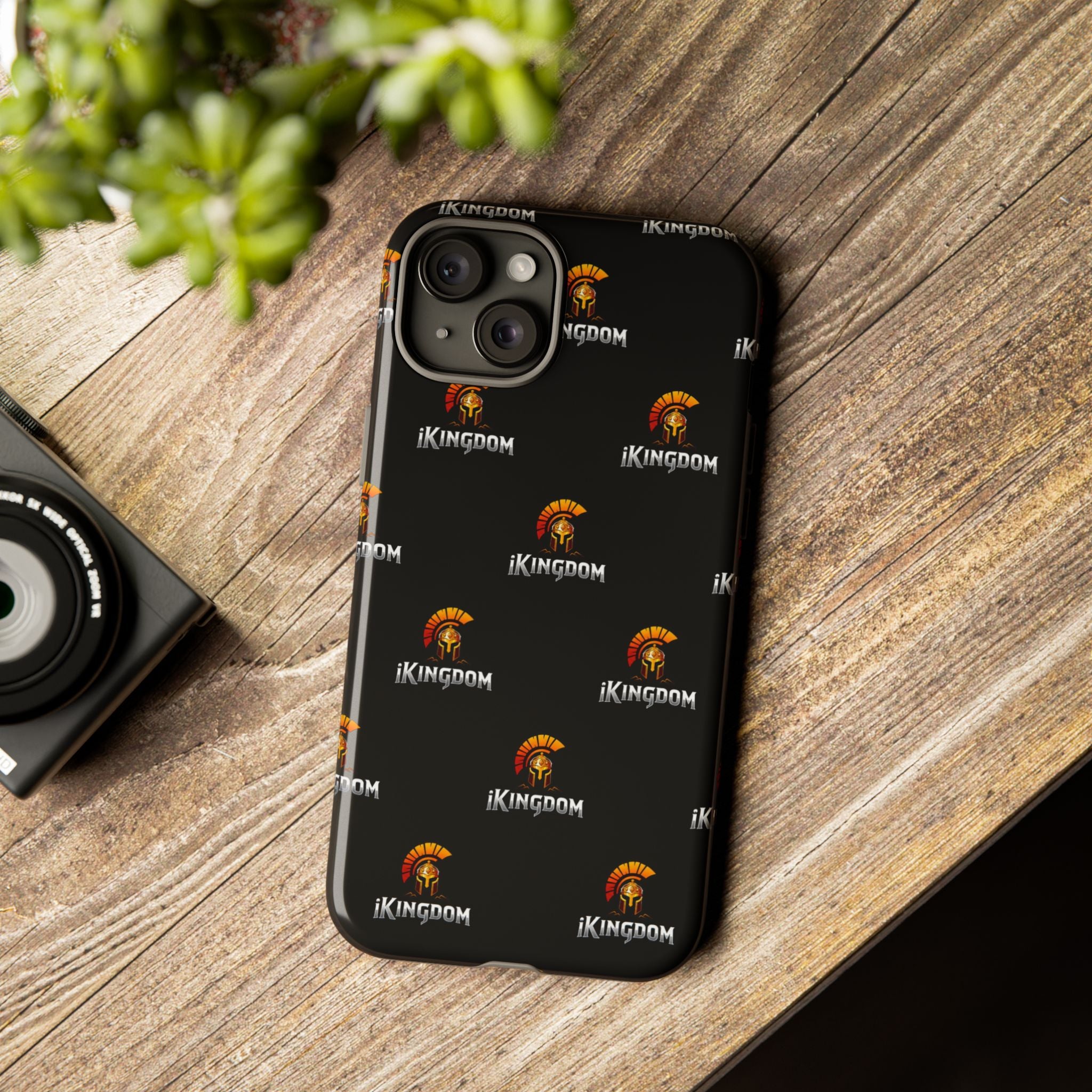iKingdom Spartan Logo Tough Phone Case — Black Protective Phone Cover