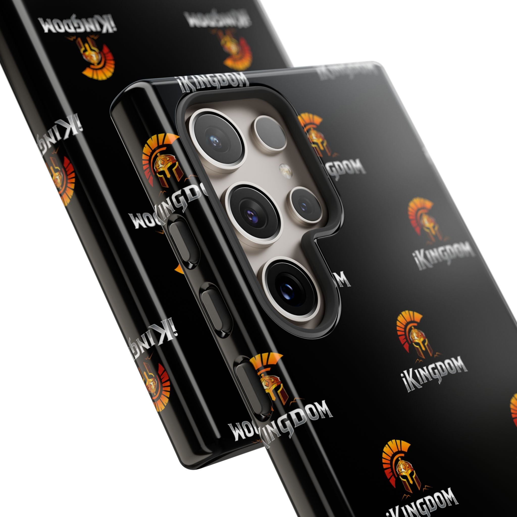 iKingdom Spartan Logo Tough Phone Case — Black Protective Phone Cover